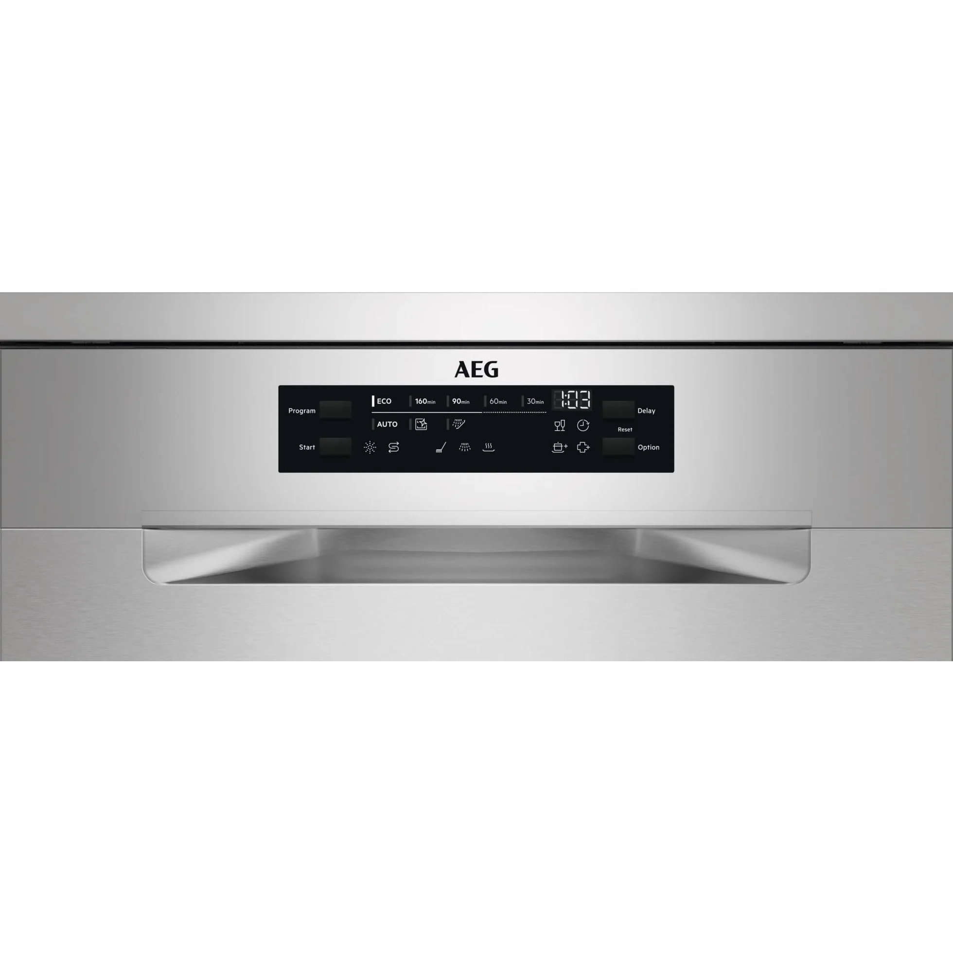 AEG Lavavajillas Libre Instalación FFB64627ZM 60 cm 13 Cubiertos AirDry Display XL Cesto Quicklift 44 dB Inox