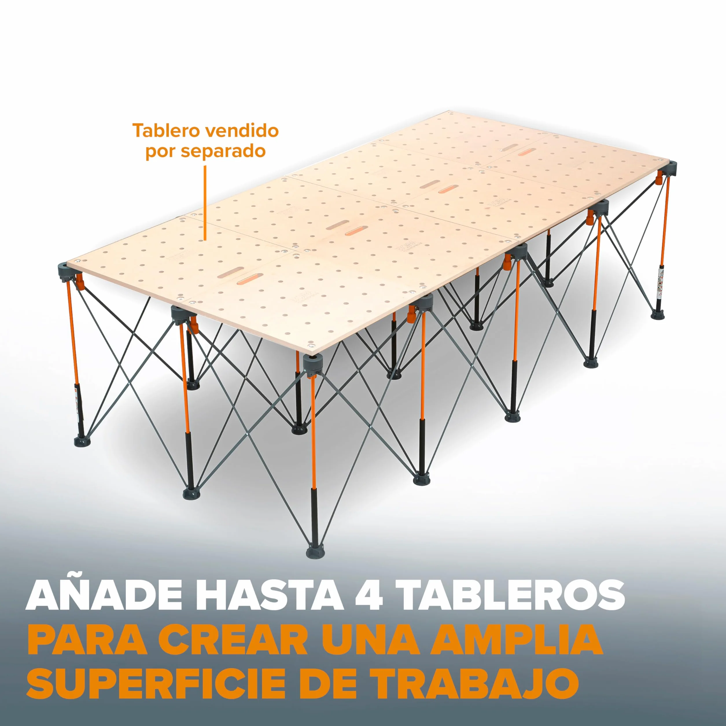 Bora Centipede CK15S Banco de Trabajo Plegable 15 Soportes Mesa Portátil Profesional