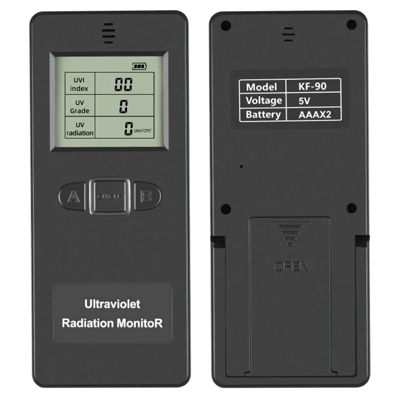 Radiación UV medible de luz solar y luz de lámpara, Detector de radiación ultravioleta portátil, medidor for exteriores e interiores