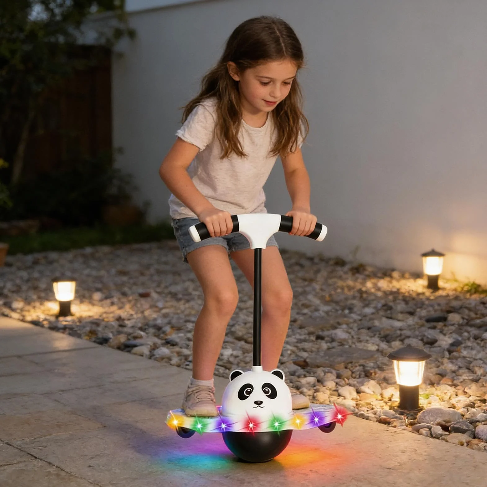 Balón De Saltar Equilibrio Juguete De Rebote Brillante PVC 25.59 Pulgadas Bola Pogo Jump Tolva Entrenamiento Equipo Juego Aire Libre Patio