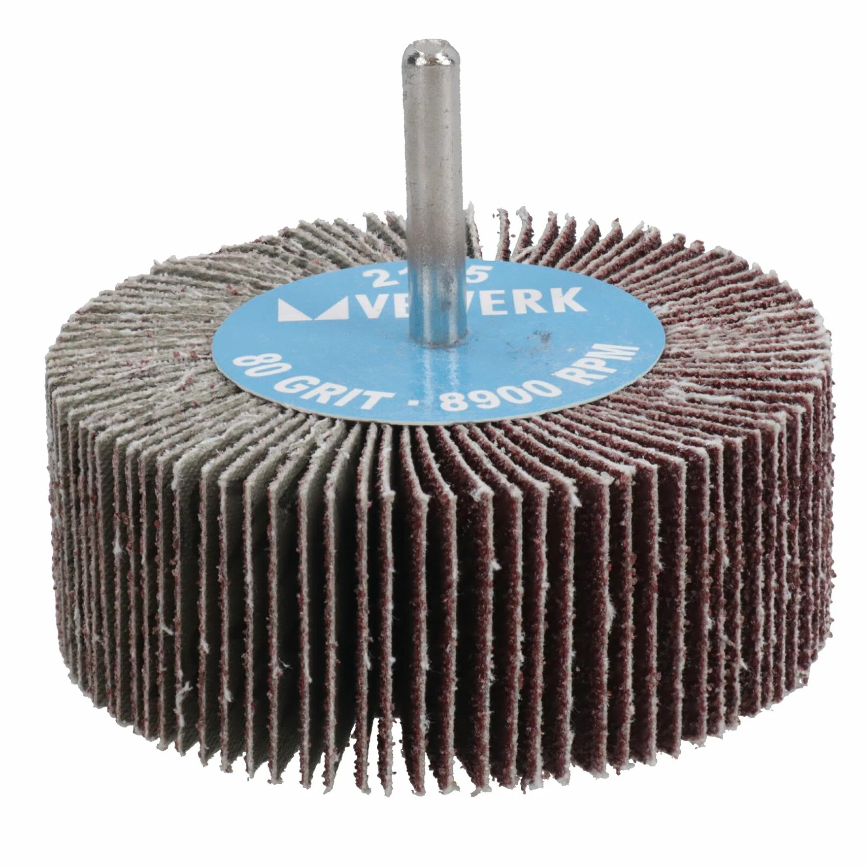 Almohadillas de lijado abrasivas de grano 80 de 80 mm para taladros, amoladoras, vástago de 6 mm, 100 unidades