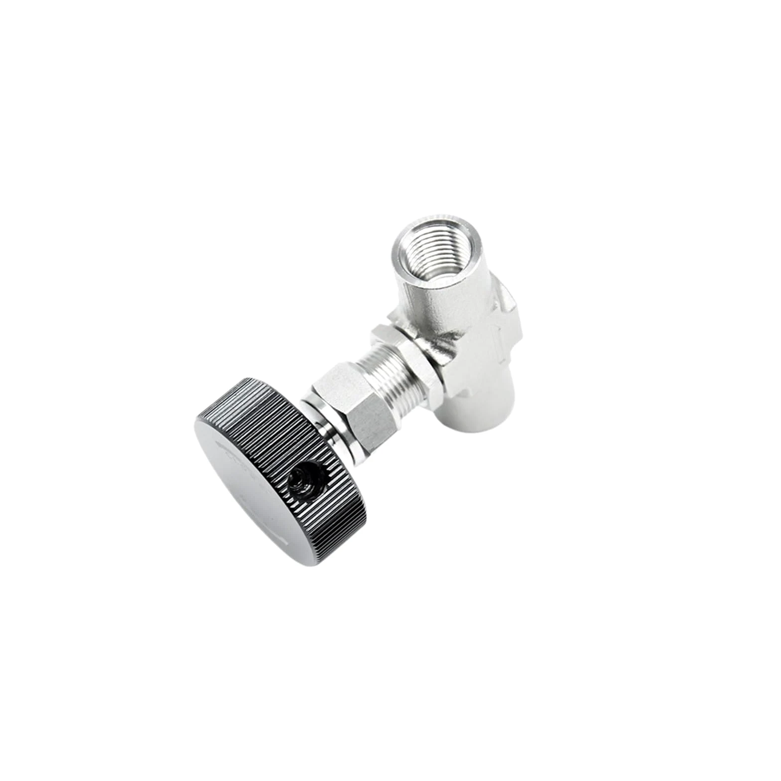 Válvula de aguja Mini válvula de aguja de aire de 6000PSI, acero inoxidable, Gas NPT hembra de encendido/apagado 1/8", 1/4", 3/8", 1/2", 3/4"(4Points)
