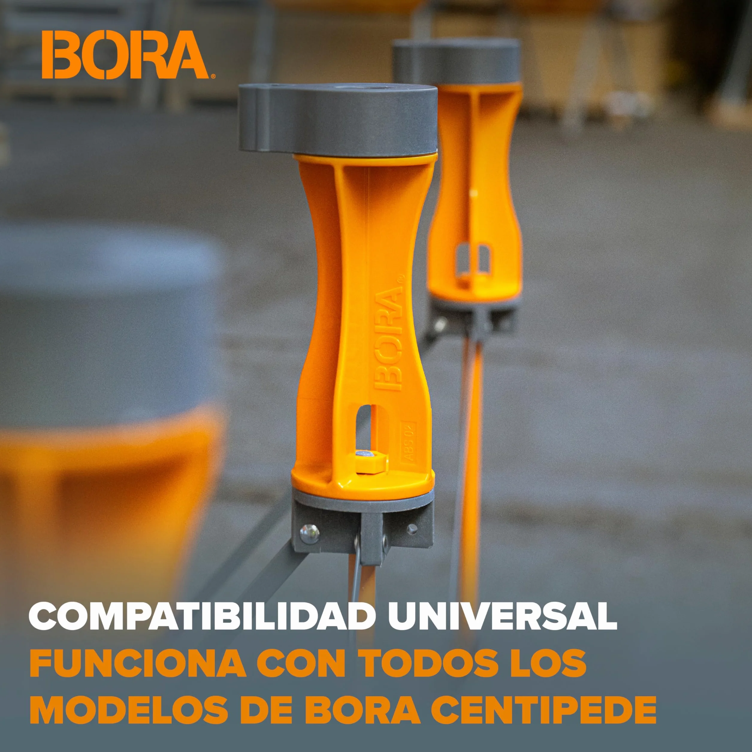 Bora Centipede CA0506 Juego de 6 Elevadores para Soportes de Trabajo Naranja