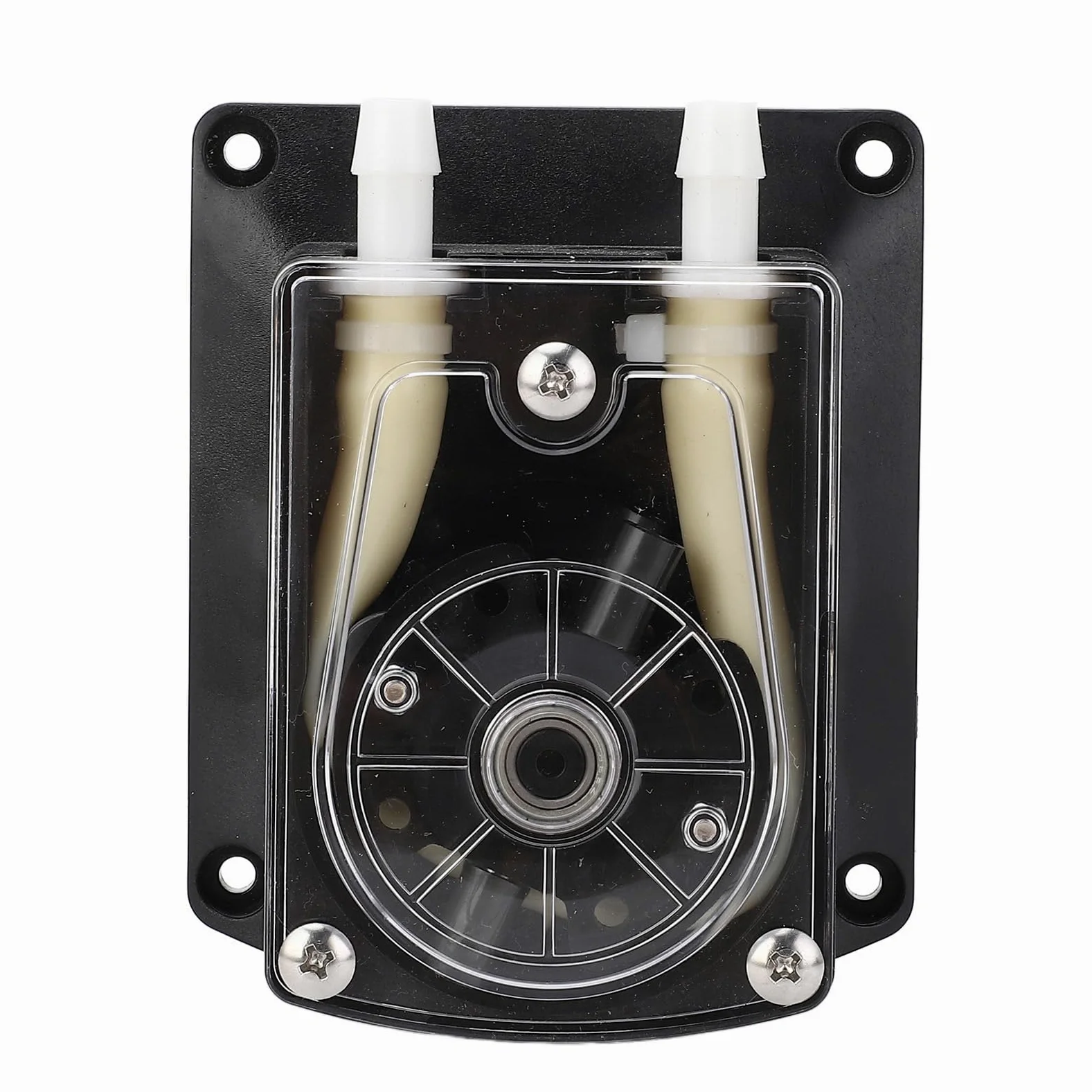 Eujgoov Bomba Peristáltica de Doble Cabezal, Tubo BPT de Grado Alimenticio de 1500ml/min, Reemplazable con Motor Silencioso para Lavadoras y Lavavajillas (DC24V)