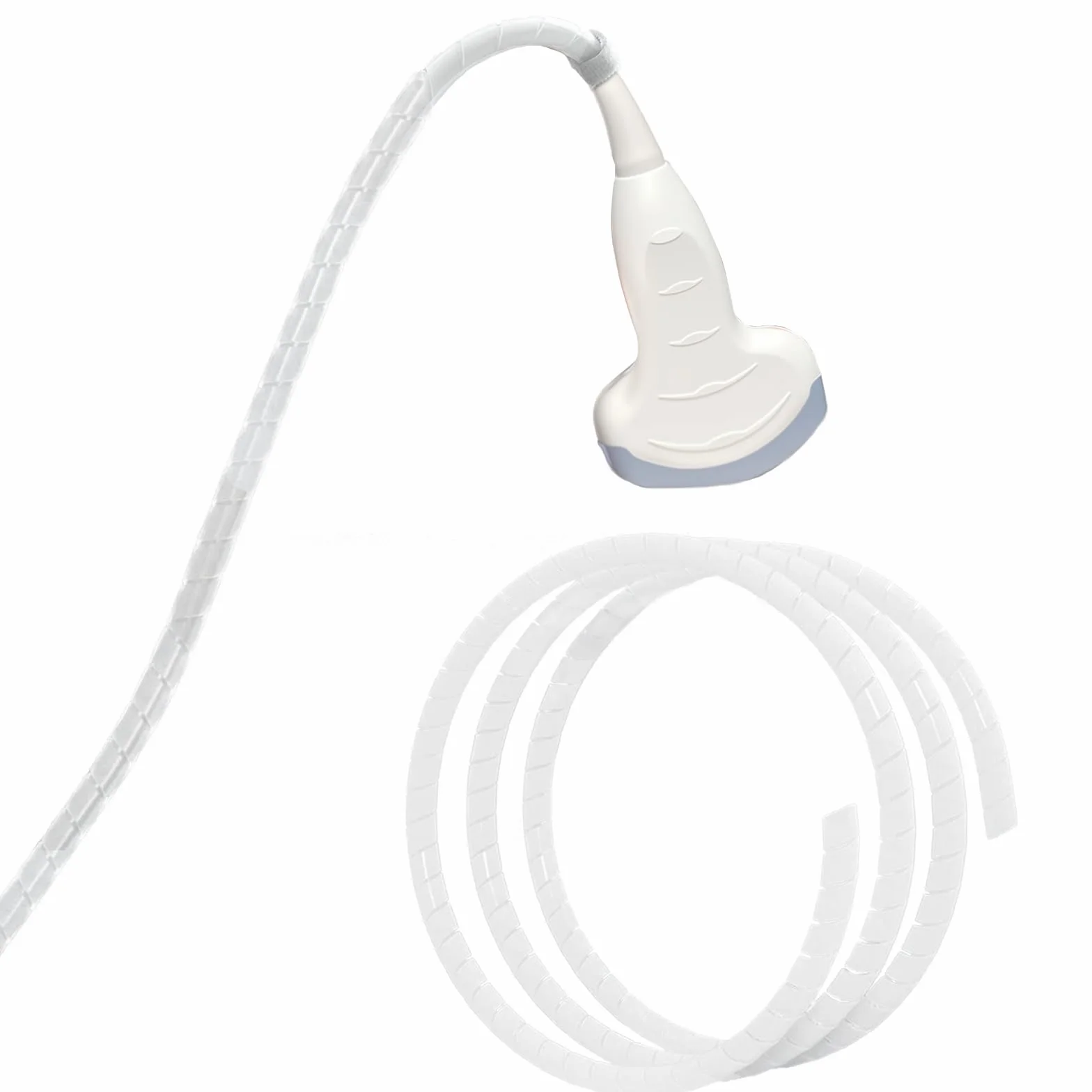 Funda protectora para cable de sonda de ultrasonido, cubierta duradera para cables de circunferencia de 1,27 cm, longitud de 23 pies