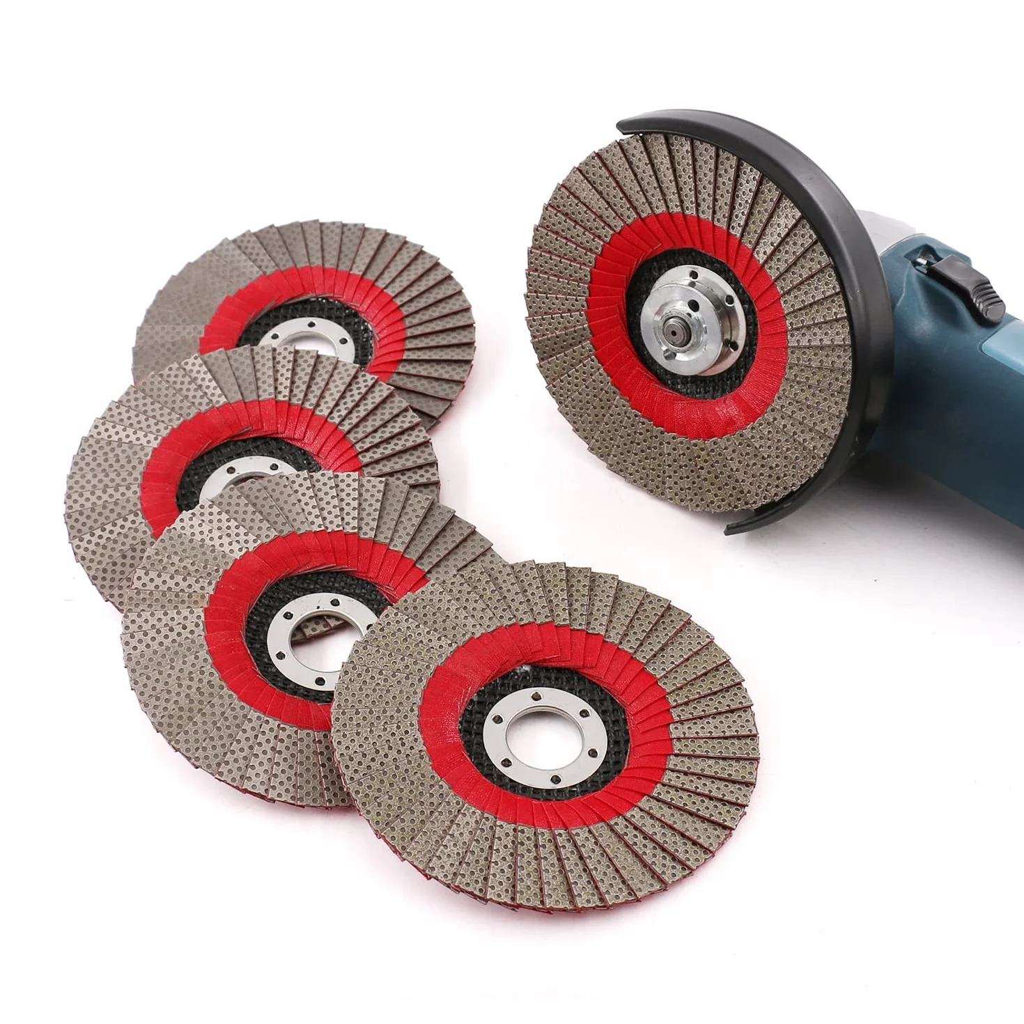 Disco abrasivo de lija de 5 pulgadas, 1 unidad de grano 120 para amoladora angular, almohadilla de lijado de diamante