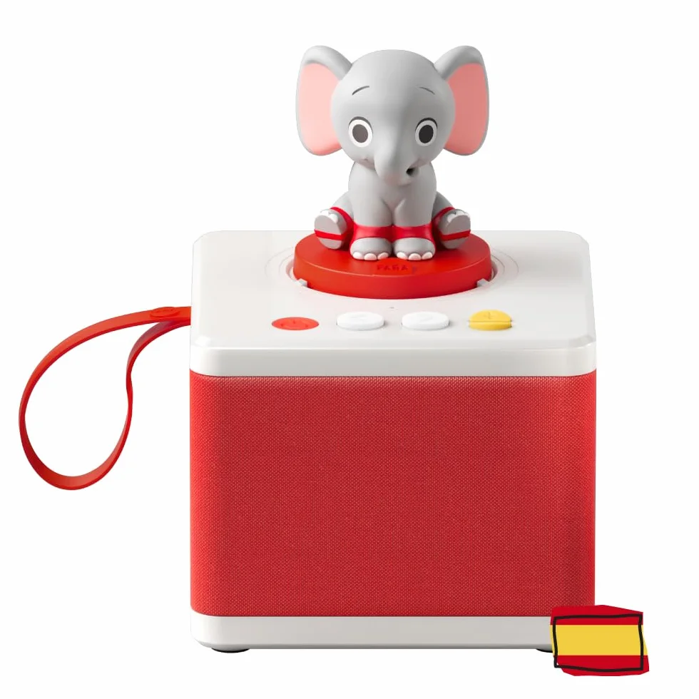 FABA Cuentacuentos para Niñas y Niños, Altavoz con ELE el Elefante, Juego Educativo, Español Desde 3 años