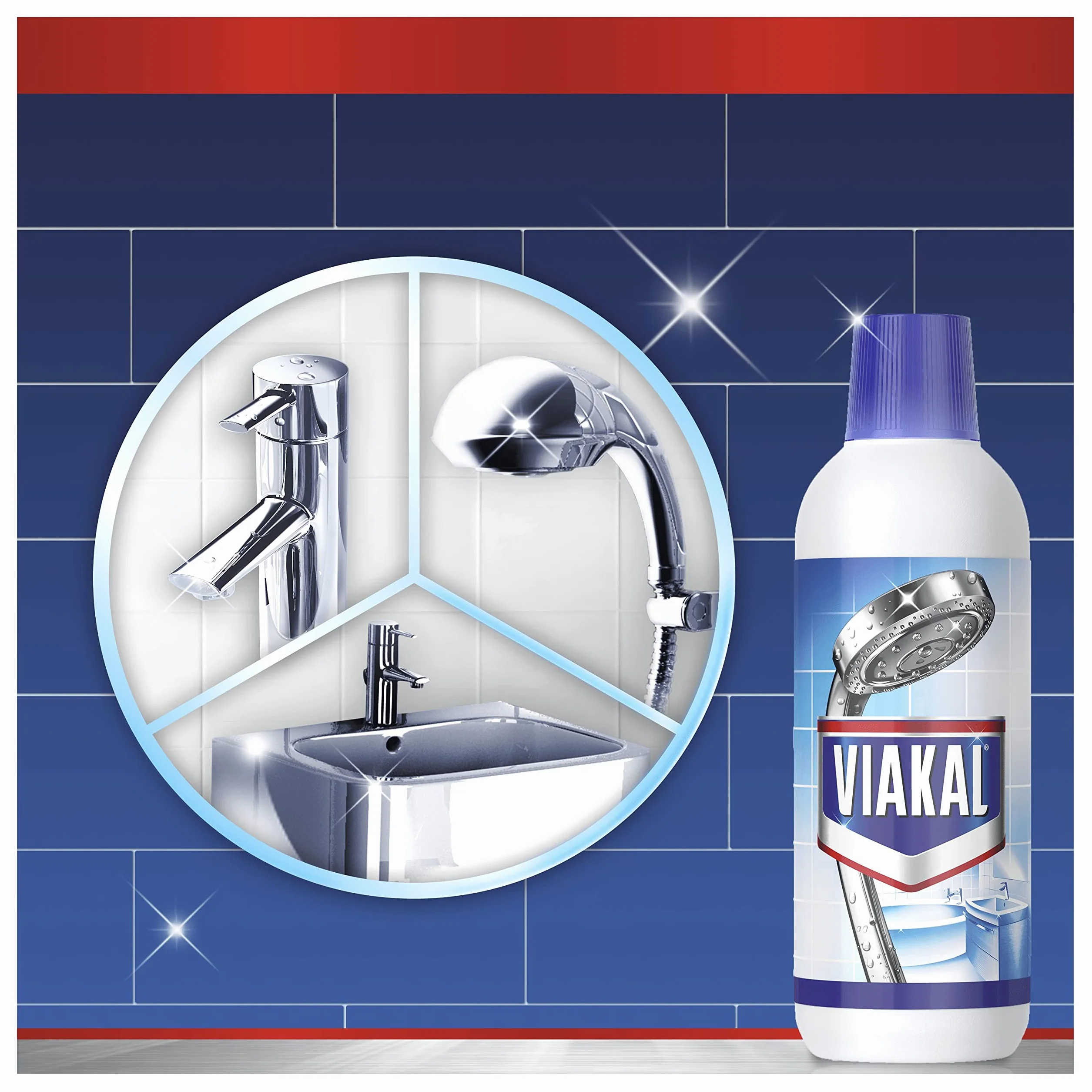 VIAKAL Clásico Líquido para Incrustaciones de Cal, 500ml, Tecnología Antigoteo