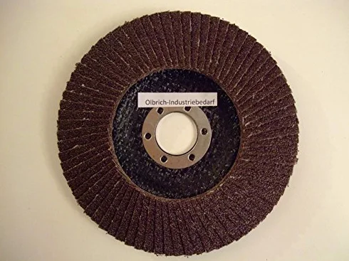Olbrich-Industriebedarf Discos de abanico, 115 mm, acero, metal, madera, grano 40-100 unidades