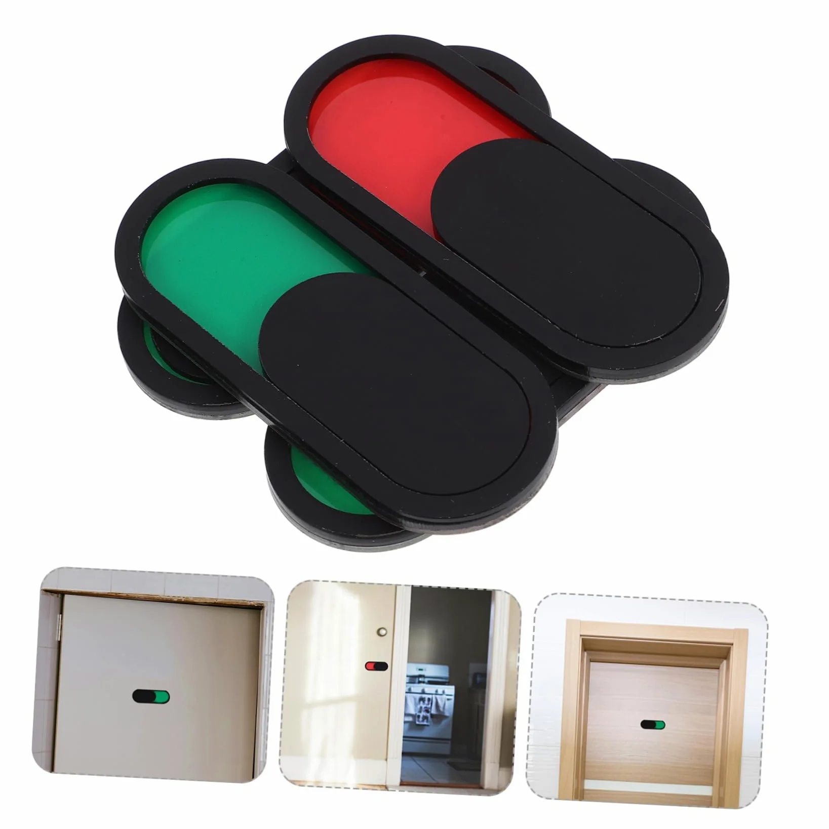 Housoutil 32 Piezas Carteles Deslizantes para Puerta Señal de Estado Ocupado para Oficina y Instalación Material Resistente Indicador Práctico para Reuniones y Privacidad