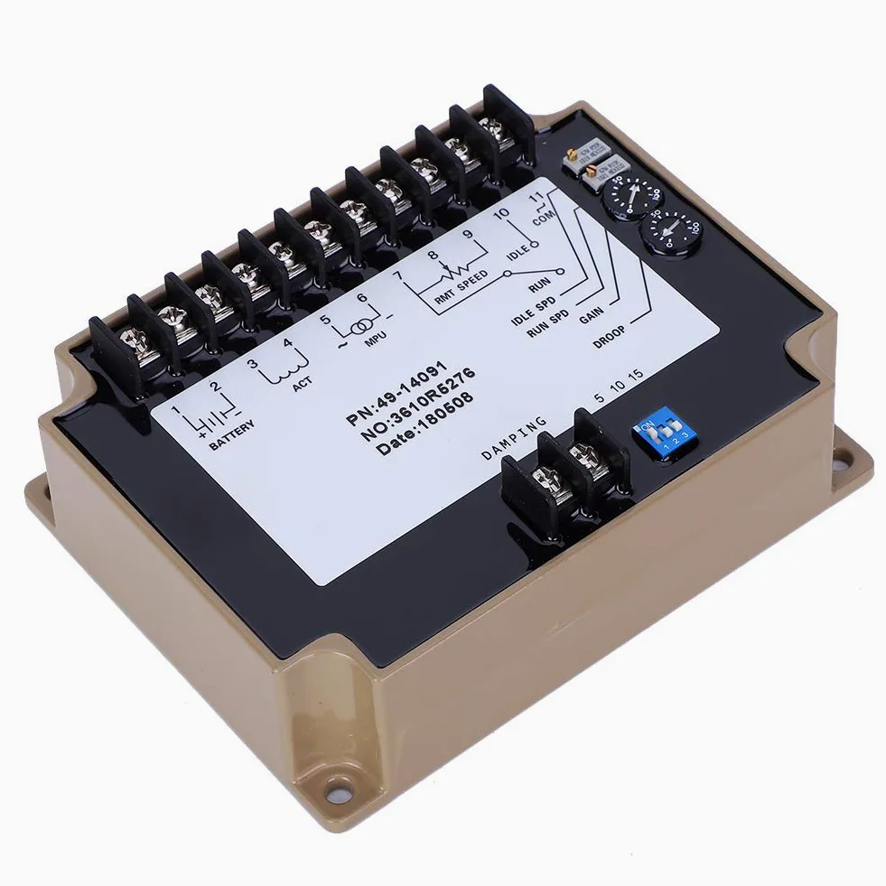 Controlador de velocidad de generador diesel, controlador de tablero de control de velocidad mecánico 4914091 Gobernador electrónico para motor diesel