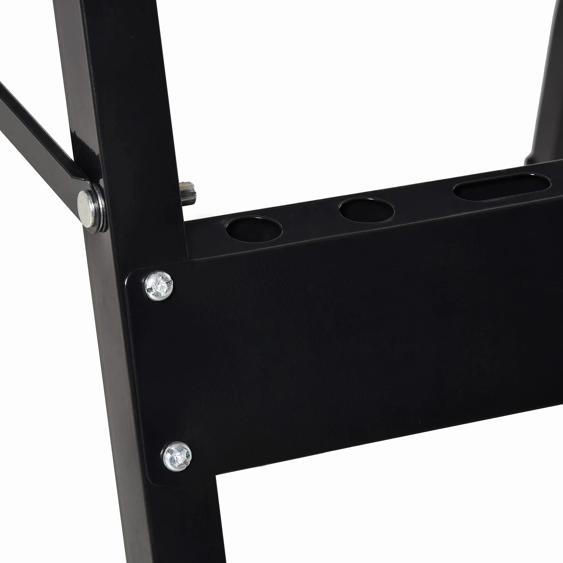 HOMCOM Plegable Banco de Trabajo Bambú Acero 150 kg 63,5x60,5x78 cm