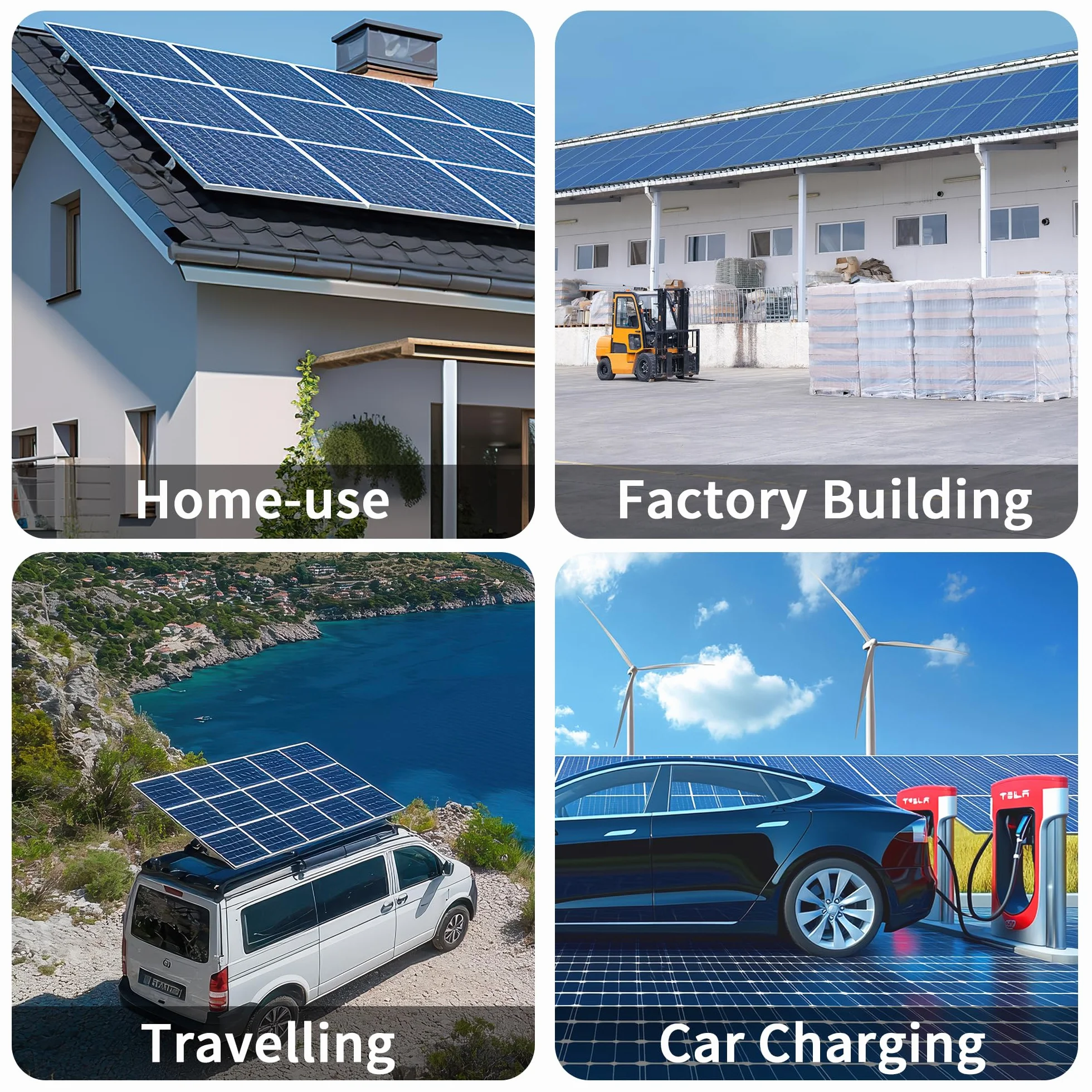 Microinversor RC de 2000W, Entrada de 26-60V CC, inversor de módulo fotovoltaico, microinversor MPPT, Compatible con monitoreo Remoto por WiFi