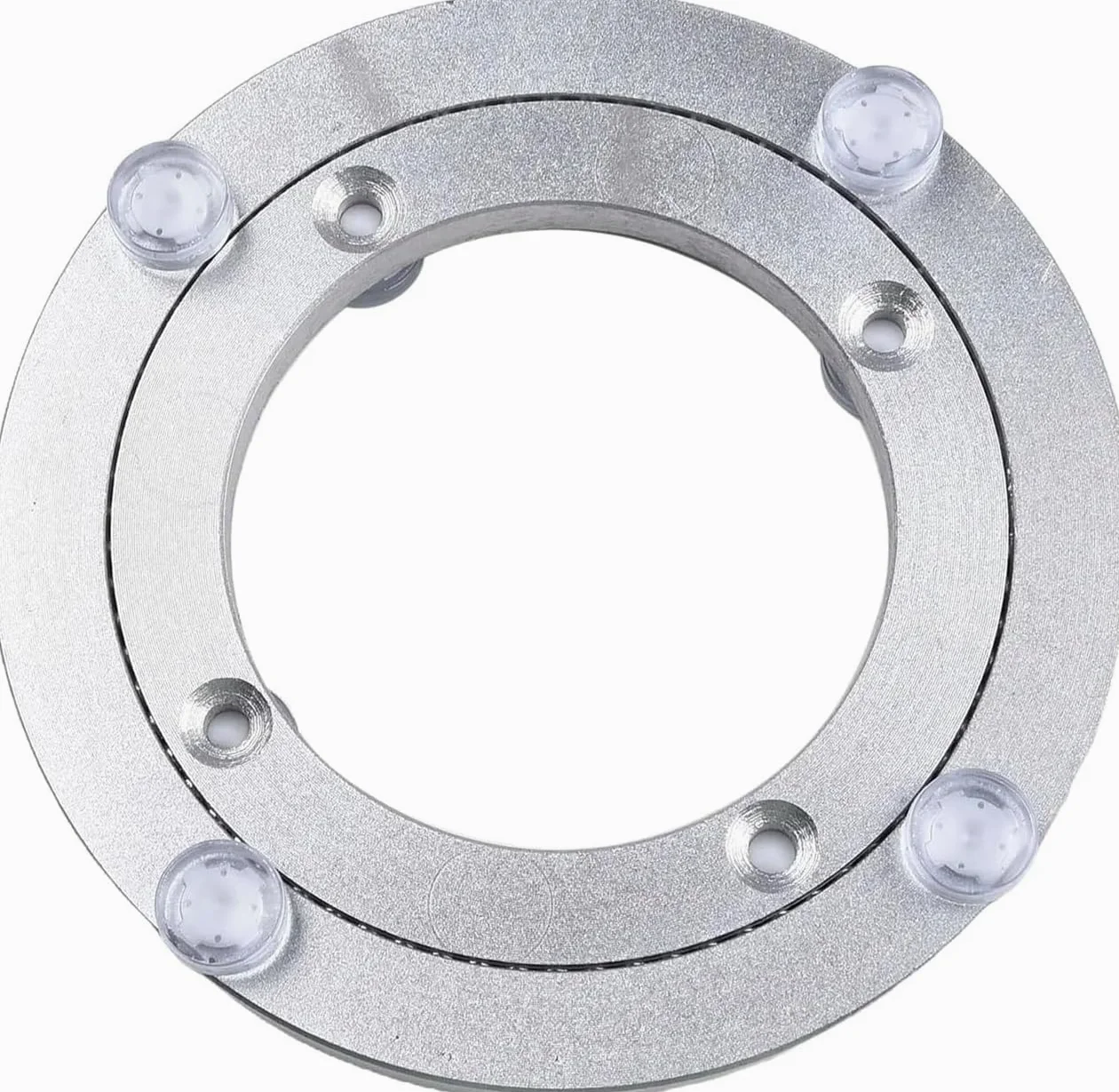Placa giratoria con rodamiento de Bolas de aleación de Aluminio | Proyectos de bricolaje plateados de 5 a 16 pulgadas: base giratoria(12in)