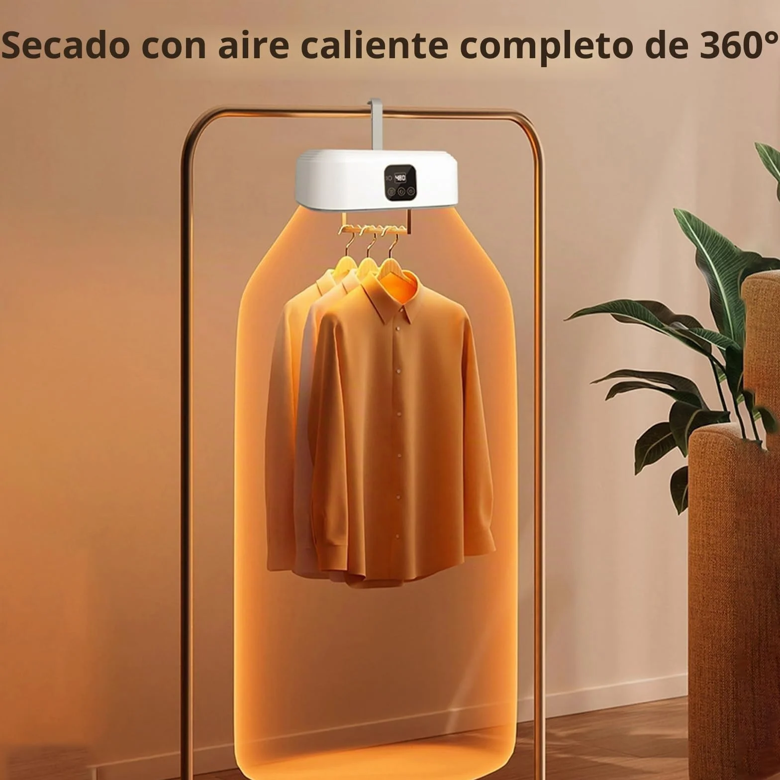 Mini secadora bomba de calor 1-8H mando a distancia esterilización UV para viajes apartamentos hoteles