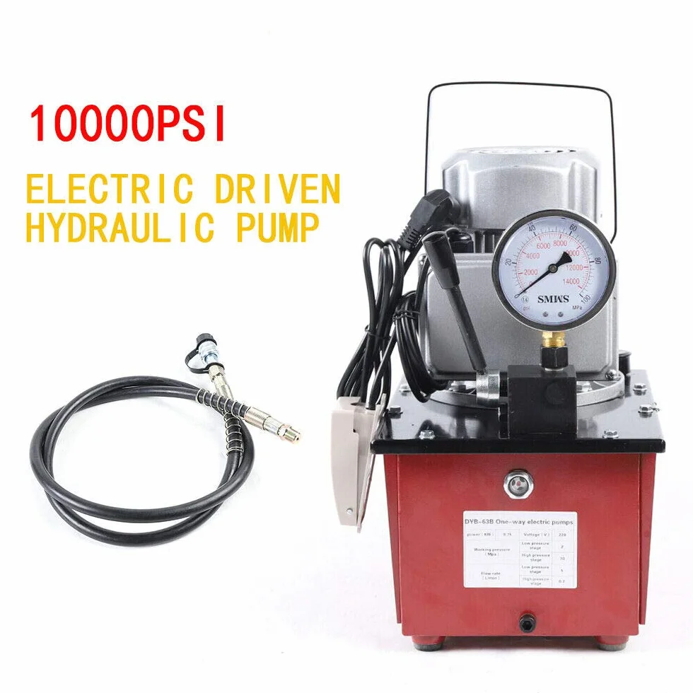 Bomba hidráulica electro 700Bar con la bomba hidráulica manual 750W eléctrica de la válvula