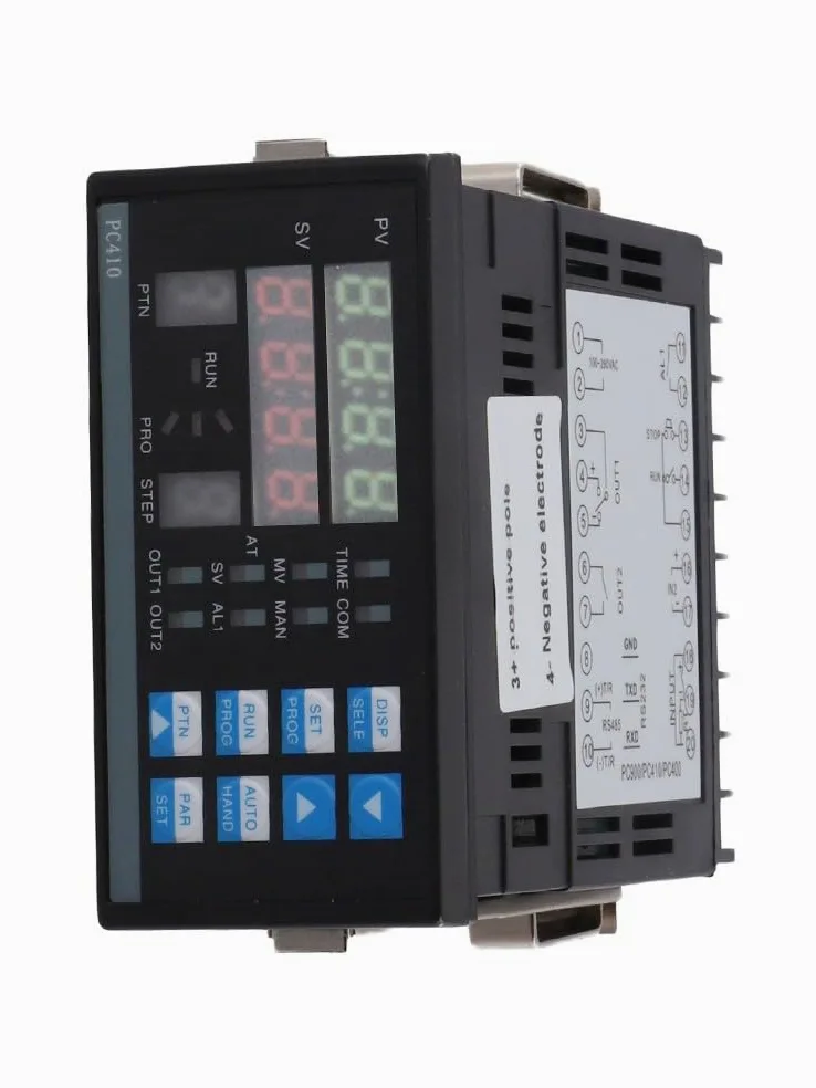 Controlador de temperatura digital PC410 para estación de retrabajo BGA, termostato PID con RS232, 10 curvas 8 segmentos, entrada de termopar tipo K, salida de relé de estado sólido