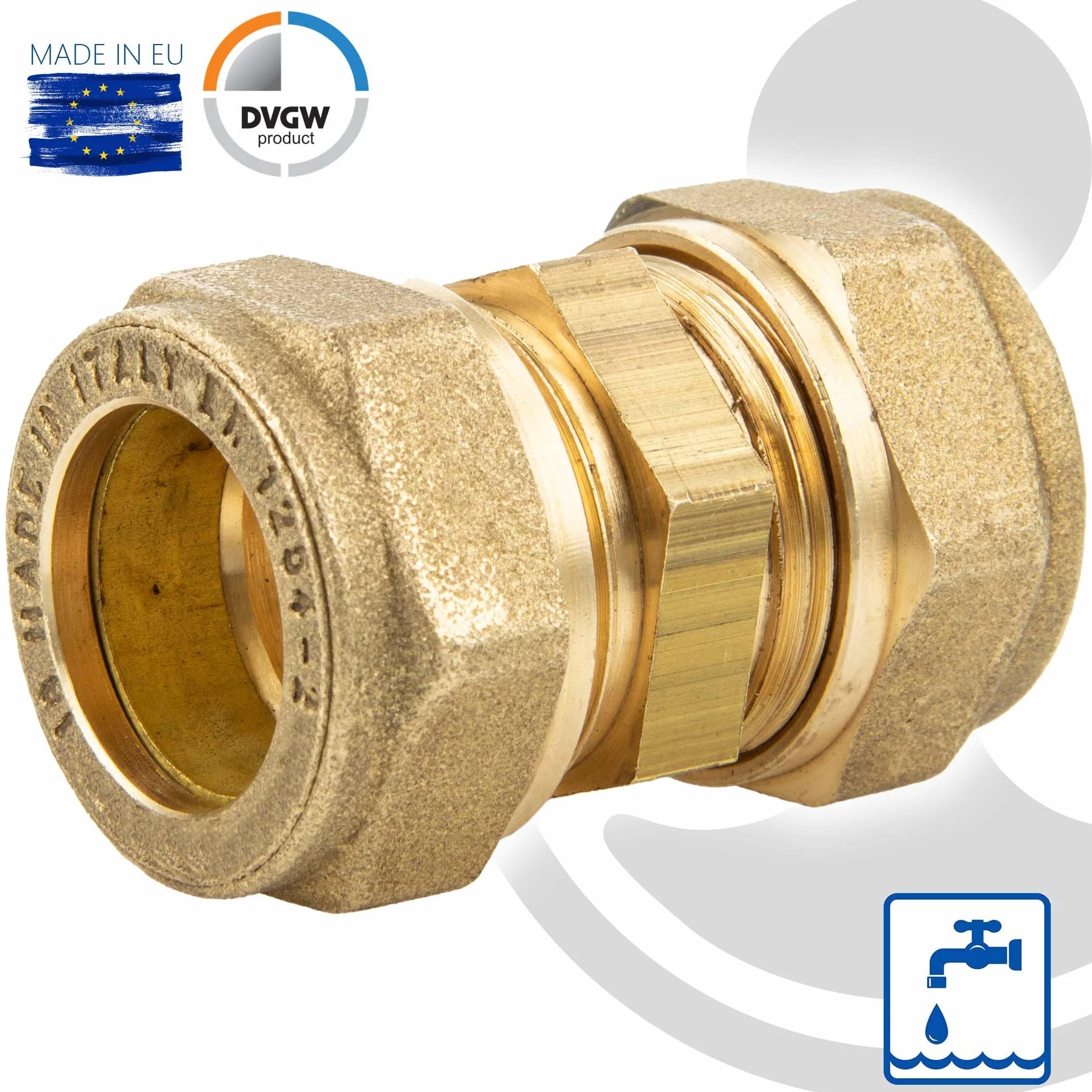 Tecuro MS Anillo conector recto unión 18 x 18 mm