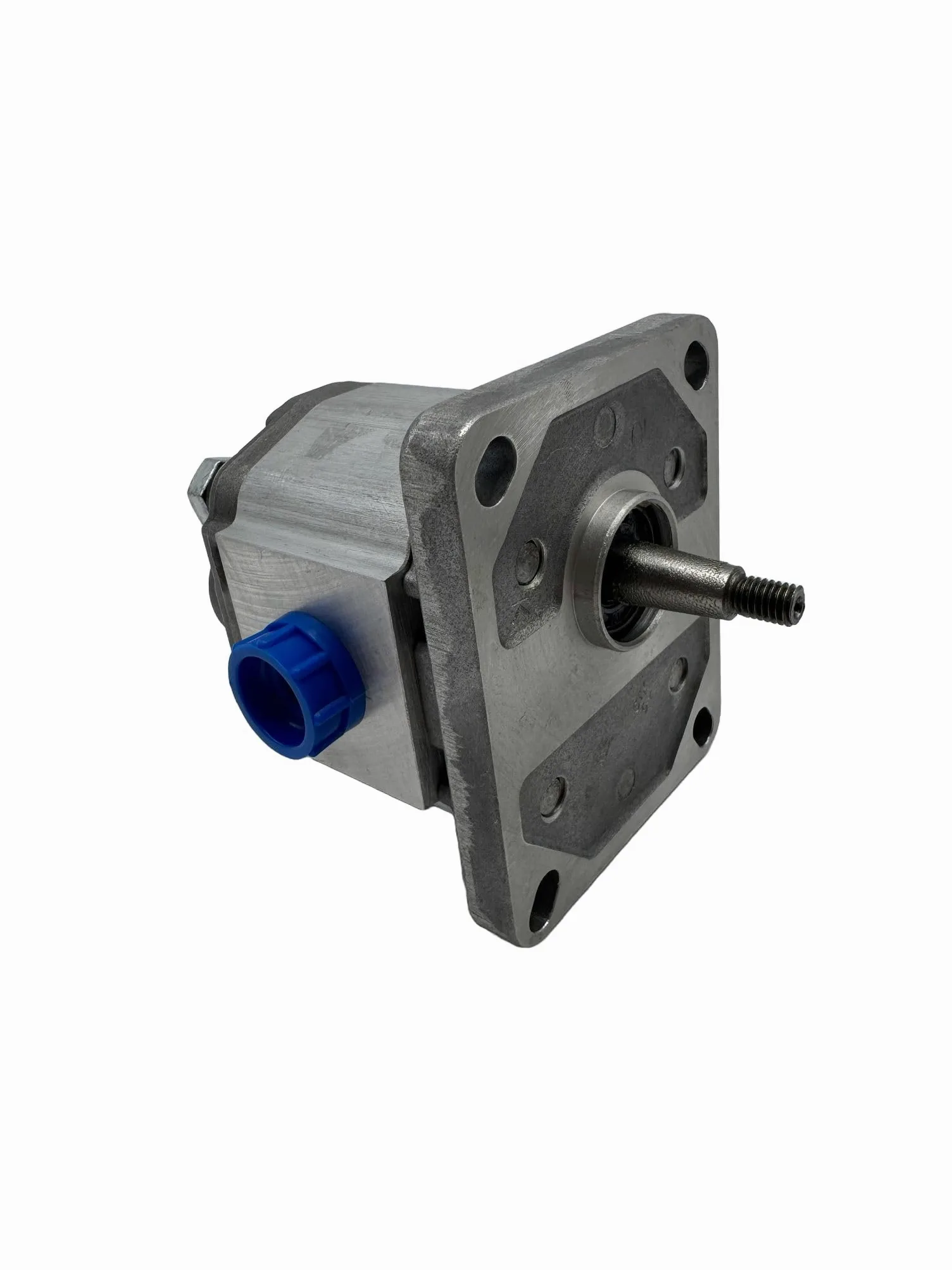 Bomba Hidraulica, 2,4 L/min (16 cc/rev), 250 Bar, Eje Cónico 1:8, Puertos Bridados GAS (BSP), Montaje Europeo Marca Hydrosila. Bomba para Tractor, Bomba para prensa Hidráulica