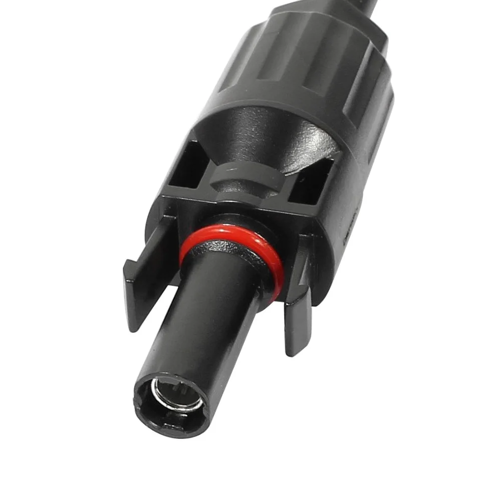 Mc4 - Juego de adaptadores para paneles solares (PV1-F, 5 m, 10 AWG, 32 A, 6 mm2, conectores macho)