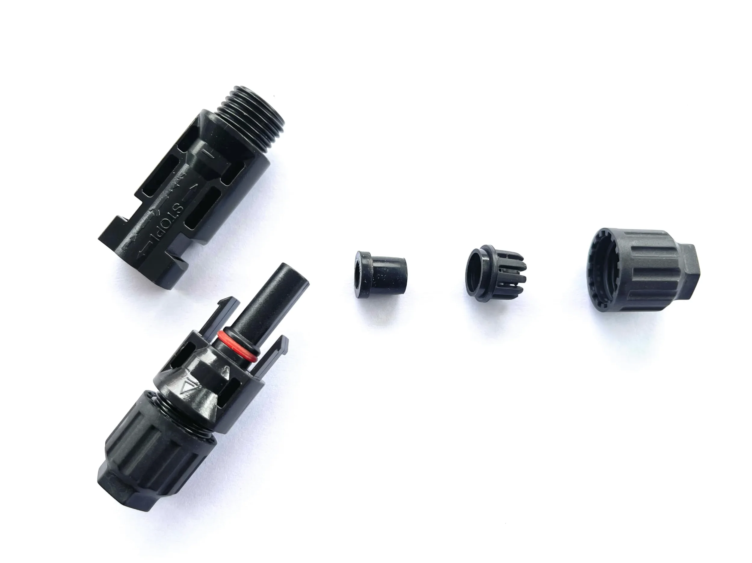 Conector de panel solar IP67 impermeable MC4 conector macho/hembra 50 pares (10AWG) con llaves