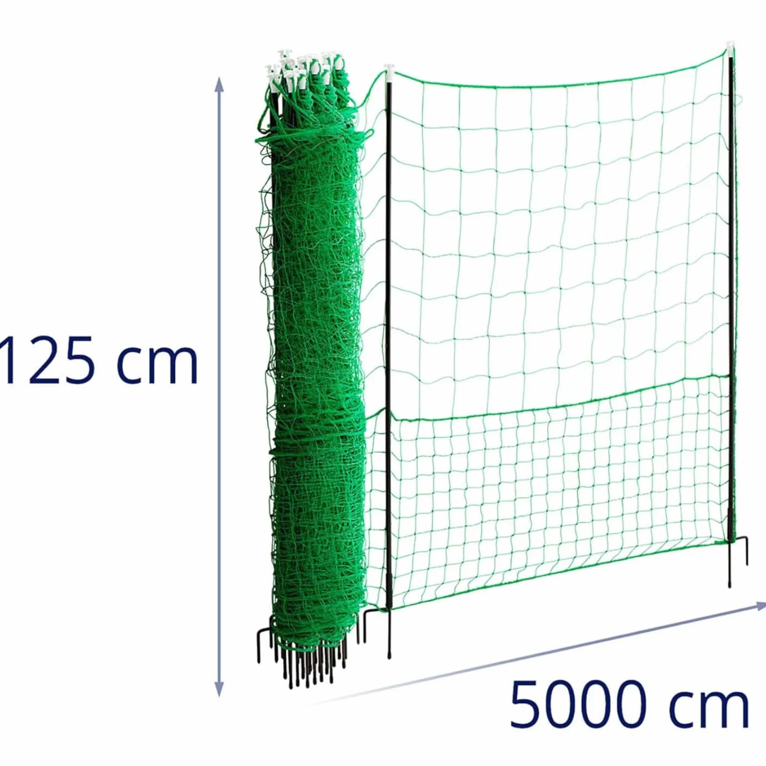 WIE-CN-500 - Valla de pollo (altura 125 cm, longitud 50 m, sin electricidad)