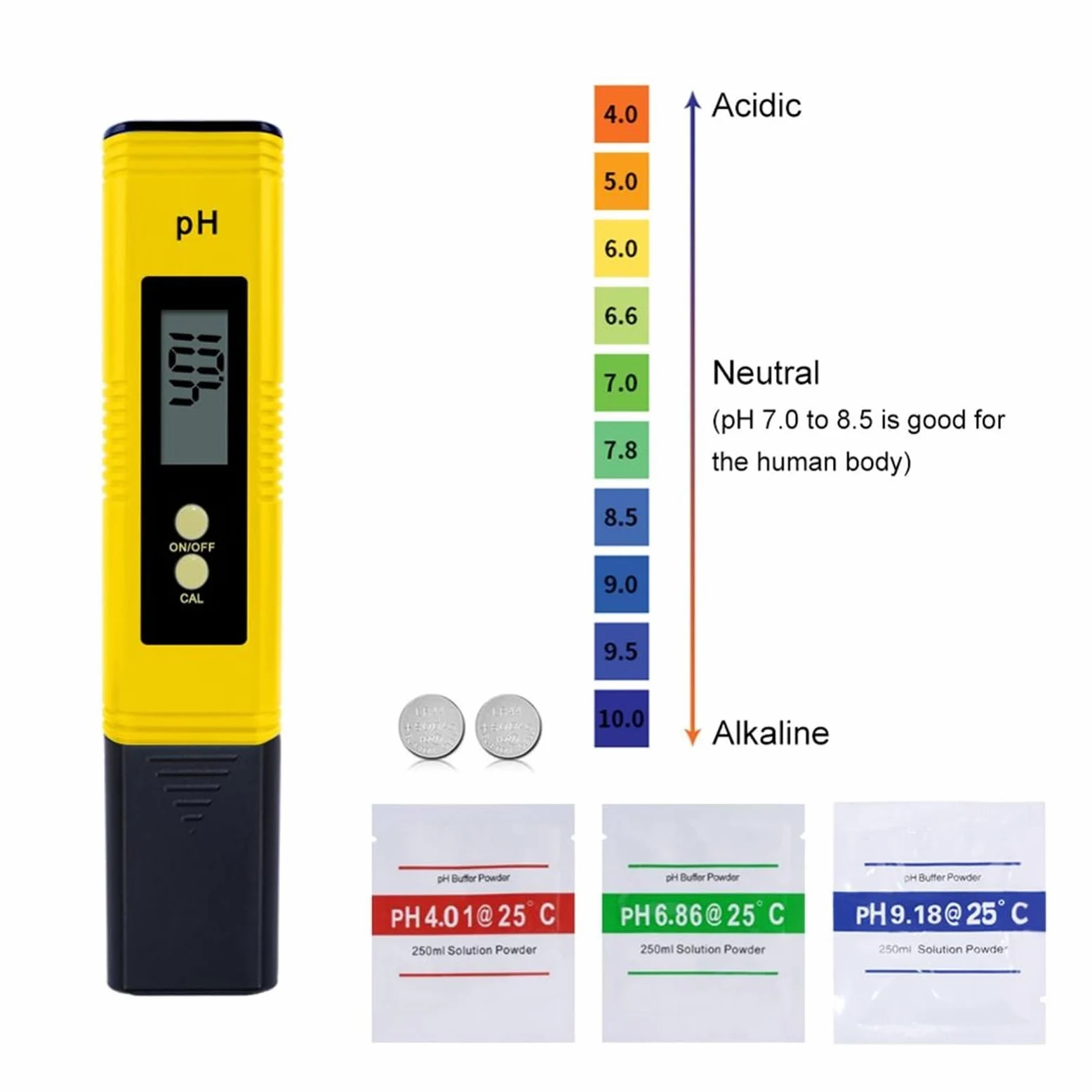 Medidor de PH Digital LCD portátil for elaborar cerveza, acuario, piscina, agua, vino, orina, Tds, autocalibrador, 10 Uds, Probador preciso