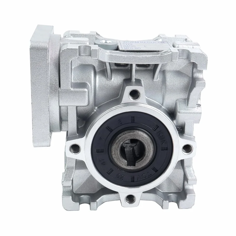 Reductor de velocidad de engranaje helicoidal NMRV30 50:1 STEPPERONLINE 11 mm eje entrada