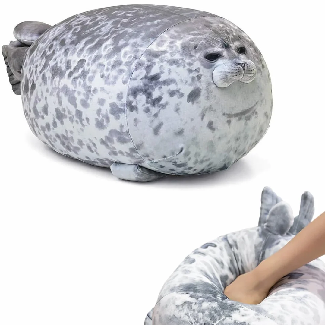 Peluche Foca Almohada para Abrazar 30cm Regordeta Regalo Niños