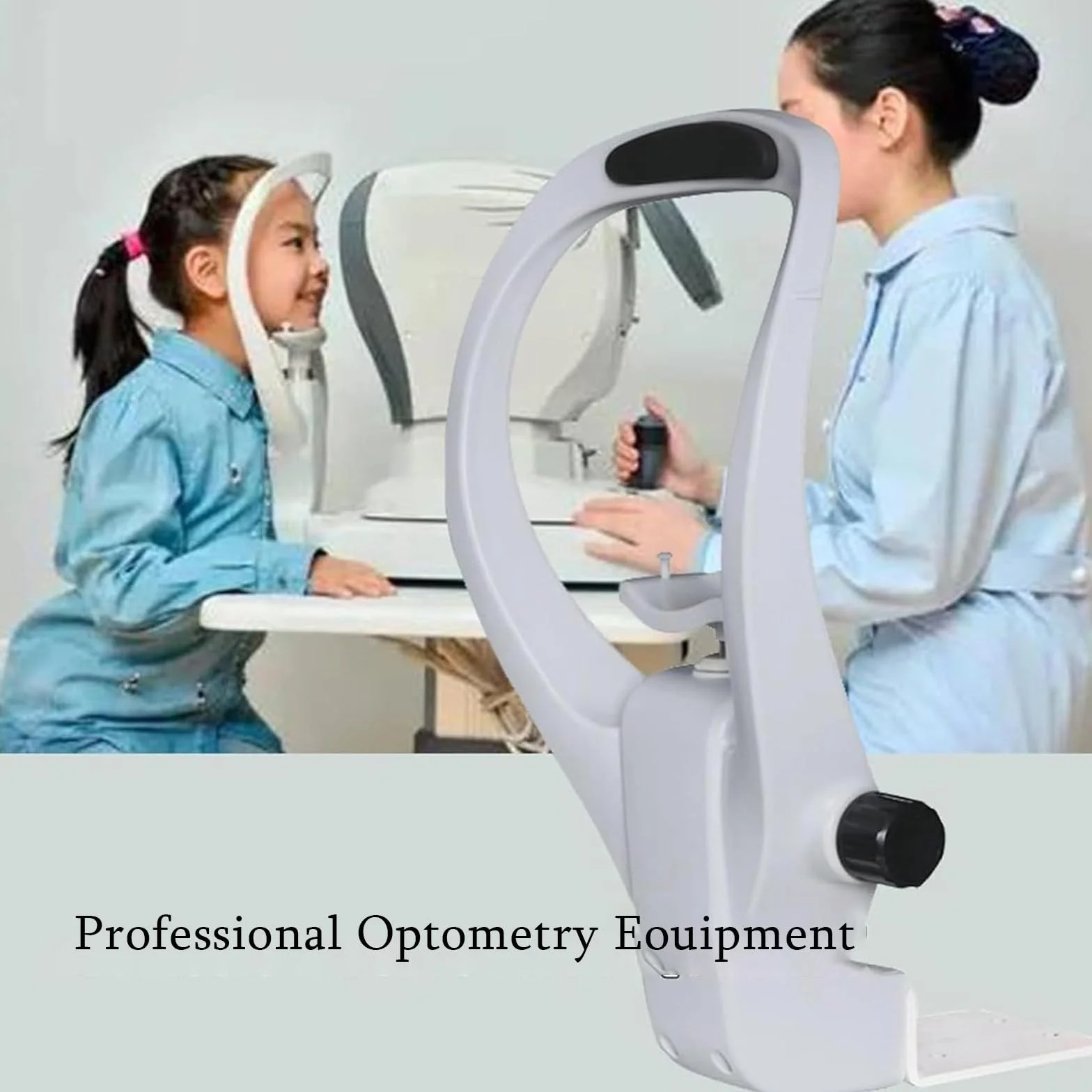 Soporte Barbilla Instrumentos óPticos mentón elevador para optometría, soporte para la frente, instrumento óptico ajustable, refractómetro automático oftálmico, reposacabezas N