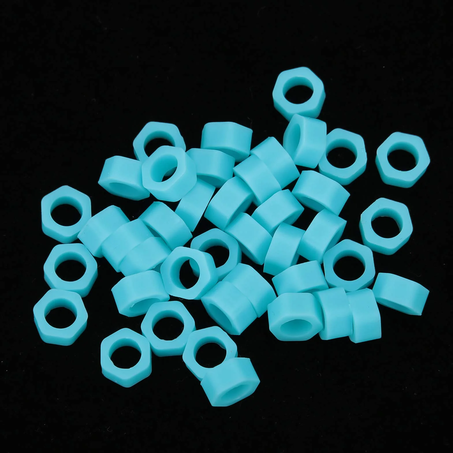 Anillos de código dental 100pcs, material de los dentistas autoclavable del círculo del código del instrumento del silicón