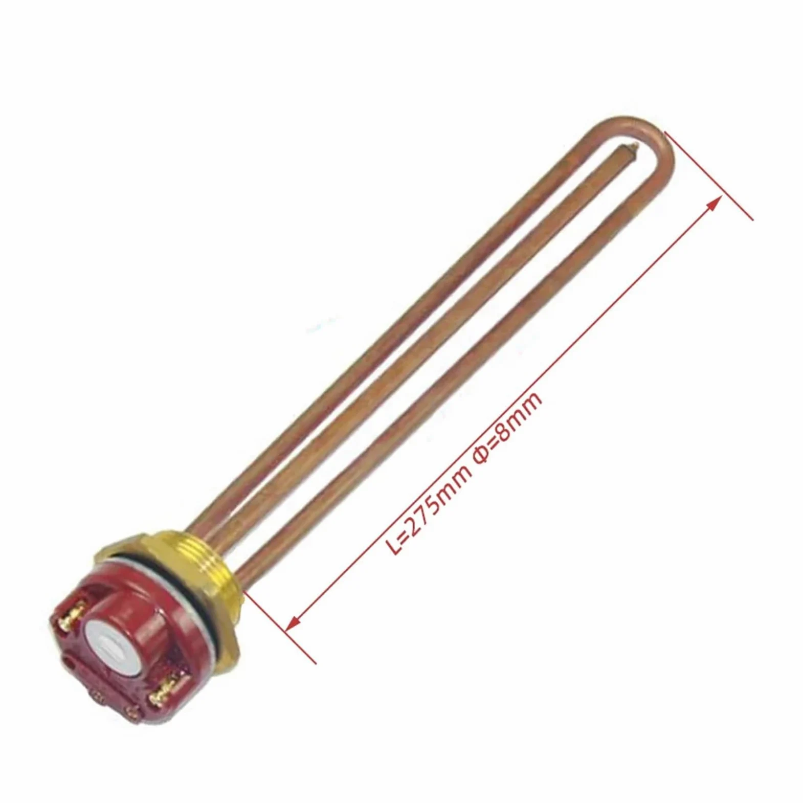 Elemento calefactor de inmersión DN32 1 1/4 "con termostato 220V 2000W controlador de temperatura del calentador de agua