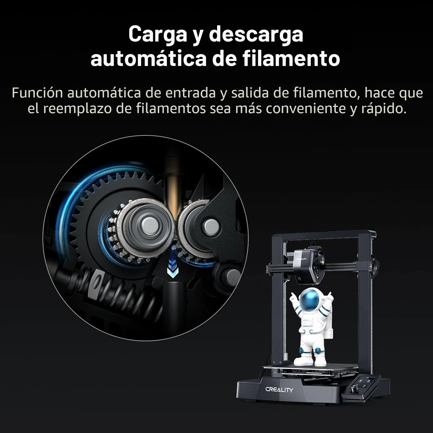 Creality Ender-3 V3 SE Impresora 3D Velocidad de Impresión 250mm/s Más Rápida, Impresora 3D con CR Touch y Nivelación Automática Montaje Rápido 220x220x250mm Compatible con PLA/TPU/PETG
