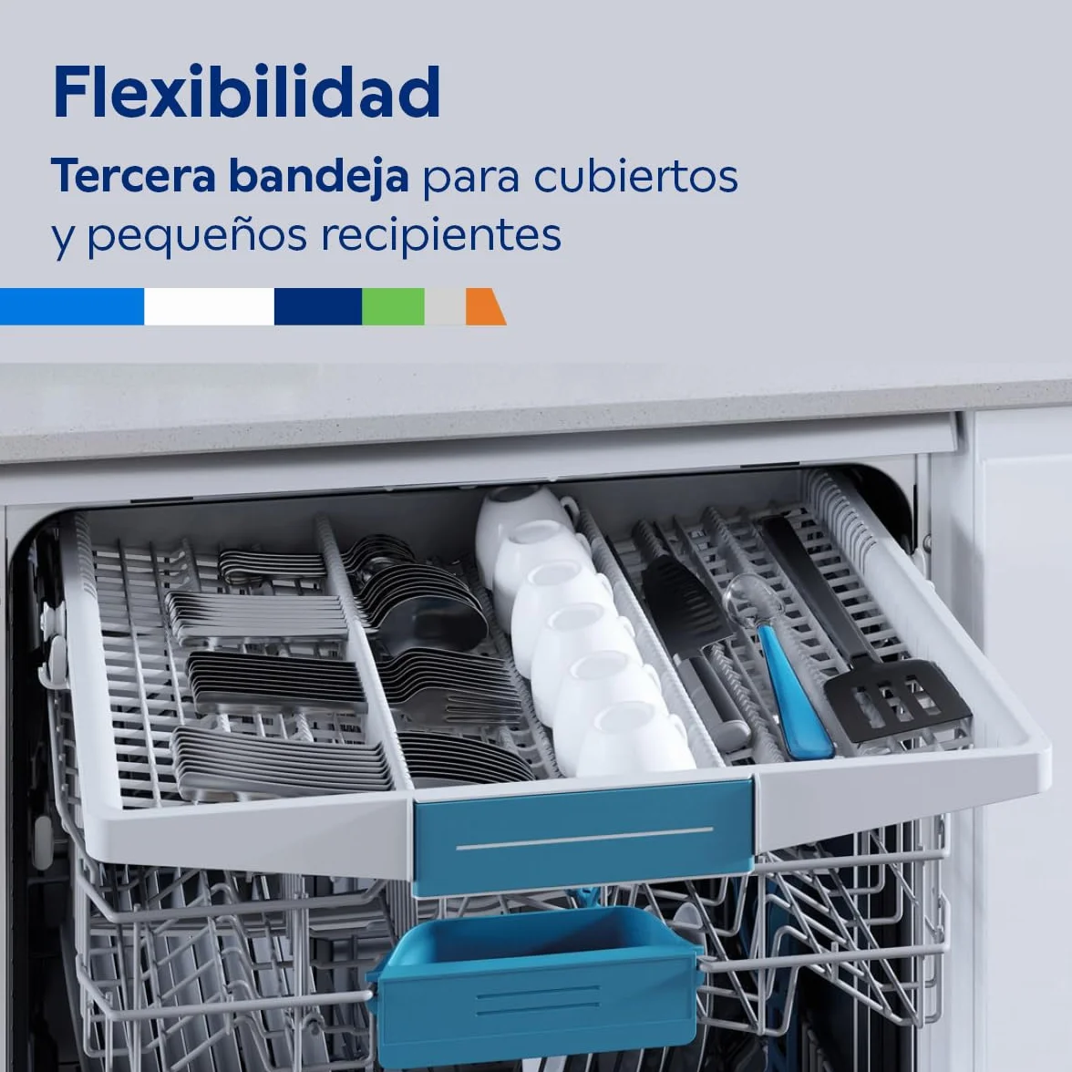 Balay Lavavajillas integrable 14 servicios Motor ExtraSilencio Home Connect Panel Acero antihuellas 3VF6360SA