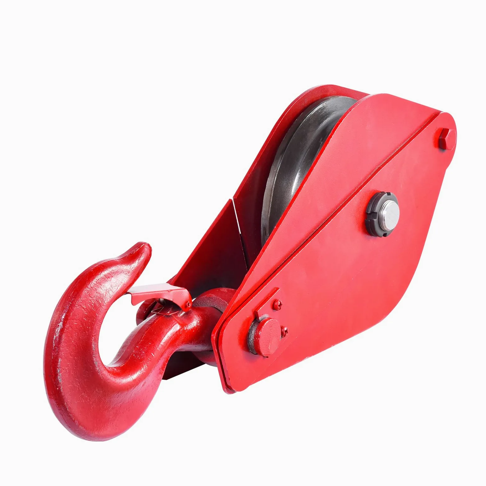 Bloque de polea del cabrestante, polea con gancho,Polea de elevación de 5 toneladas de elevación con gancho - Bloque de rodamiento de cuerda de acero de aleación por cuerda de alambre de 18.5 mm, grúa