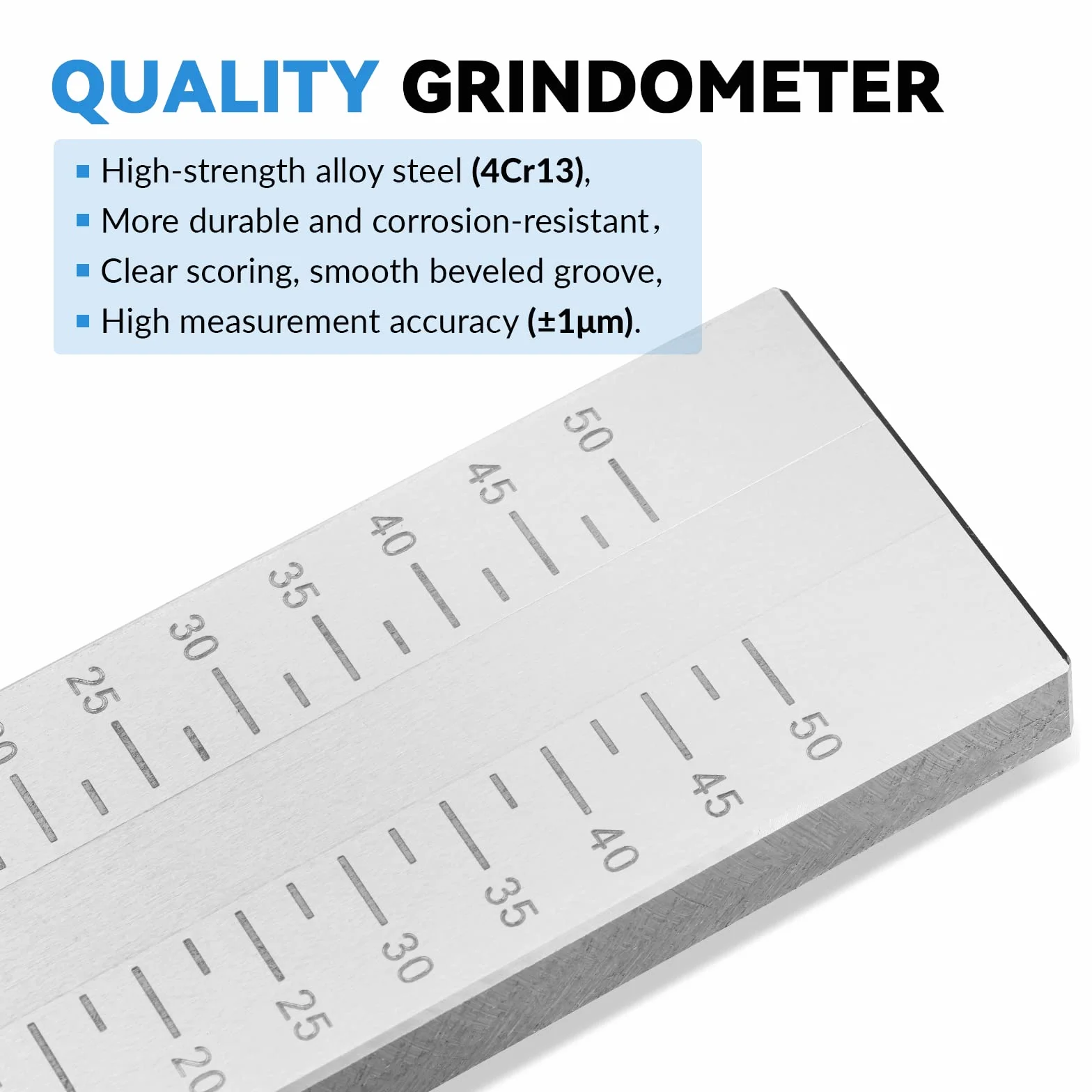 BAOSHISHAN Grindómetro Indicador de finura ISO estándar 0-50