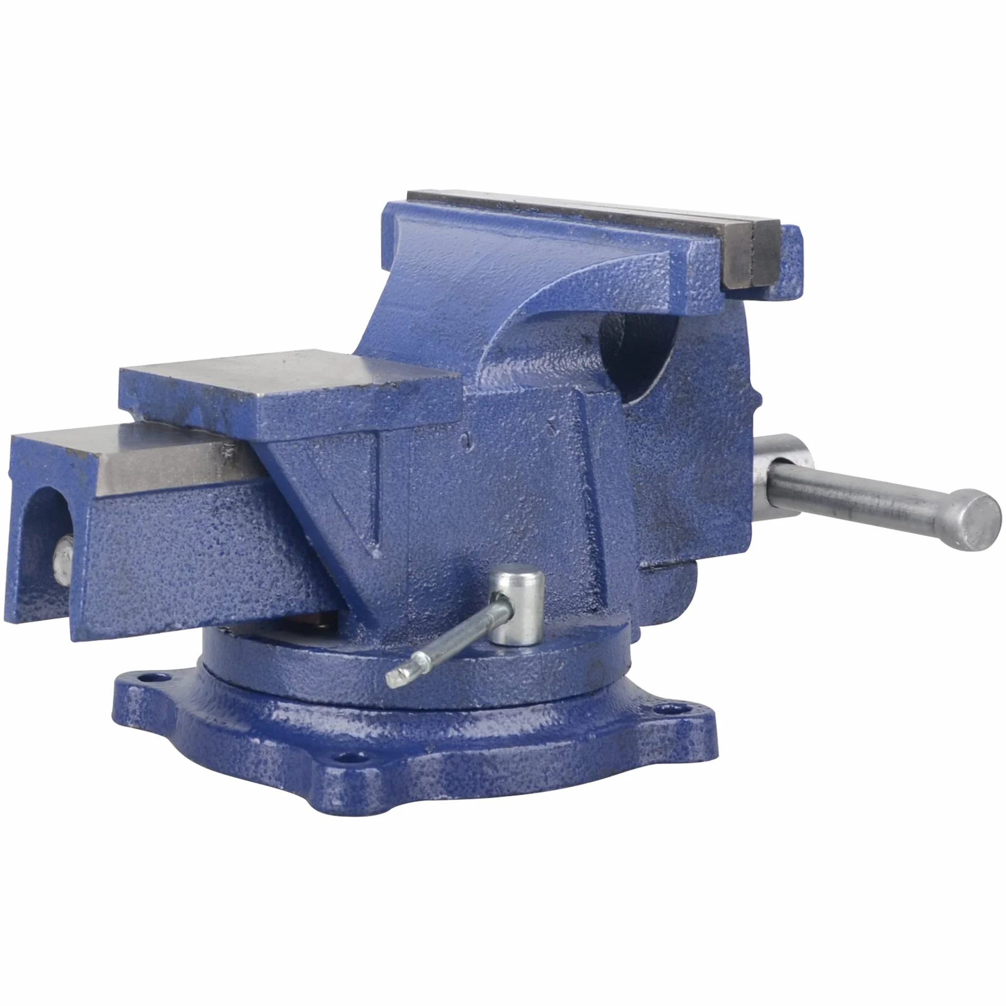 DAYUAN Tornillo de banco de acero 10,2 cm 360° con base yunque Abrazadera de mesa giratoria