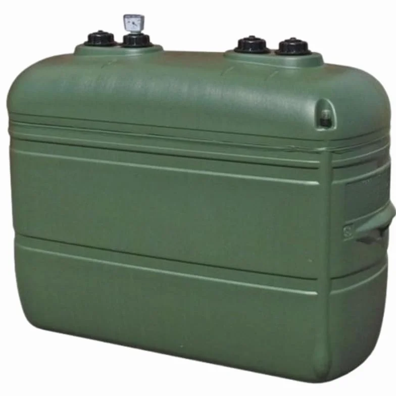 Depósito Gasoil 1000L Doble Pared con Kit de Instalación para Caldera, Tanque de Gasóleo Homologado EN13341 con Indicador de Nivel y Detector de Fugas para Calefacción Interior