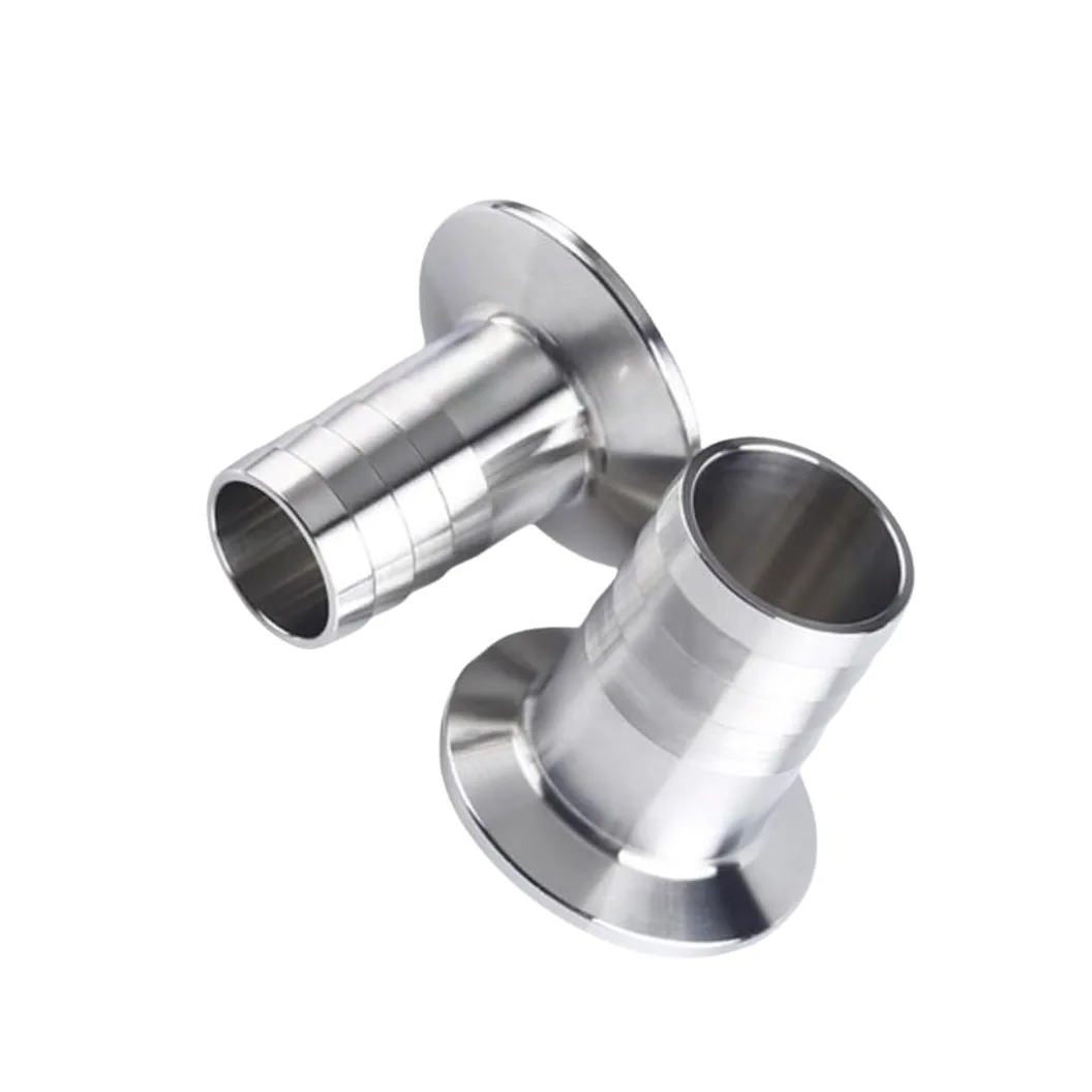 Conector de púas for manguera sanitaria de acero inoxidable 304 - Virola de triple abrazadera, resistente a los rayos U-V, alta presión, reutilizable, dispositivo compacto(63mm x 77.5mm)