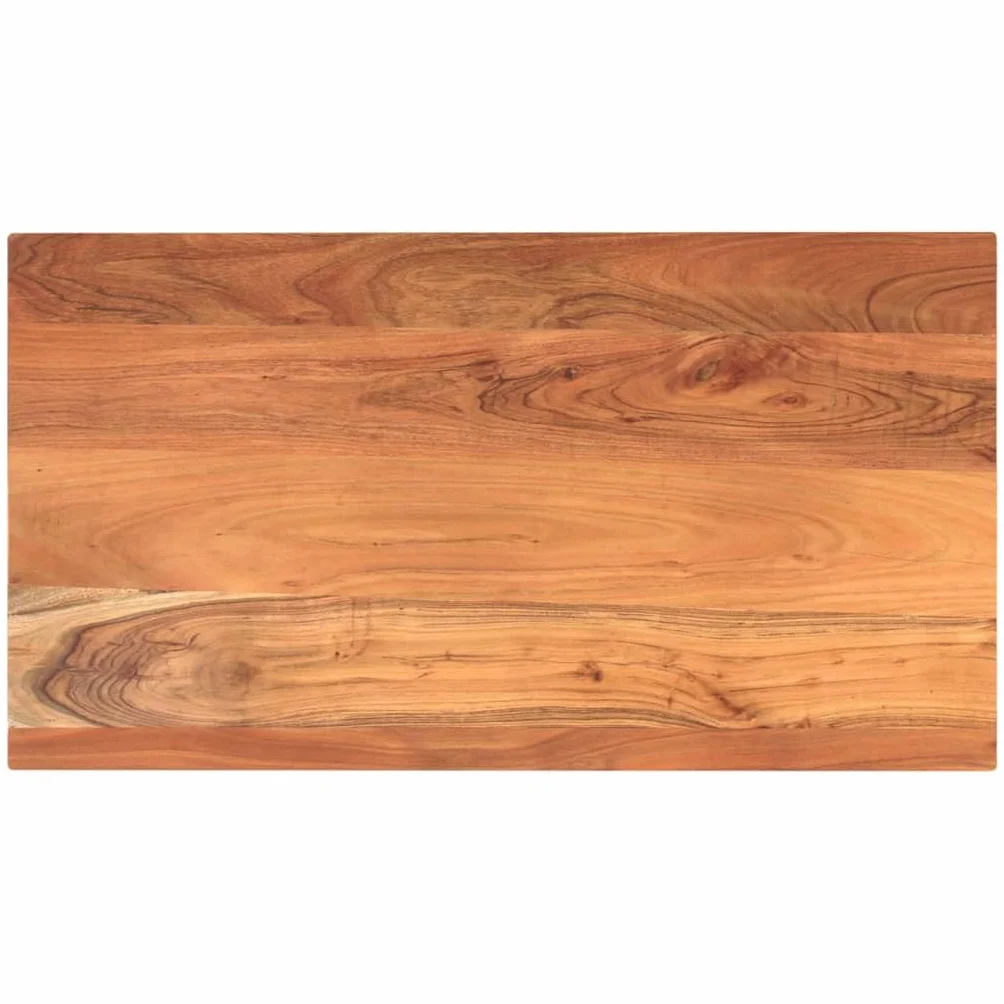 vidaXL Tablero de mesa rectangular madera maciza acacia 120x50x2,5 cm, superficie de mesa, tablero de mesa de madera, tablero de mesa de centro