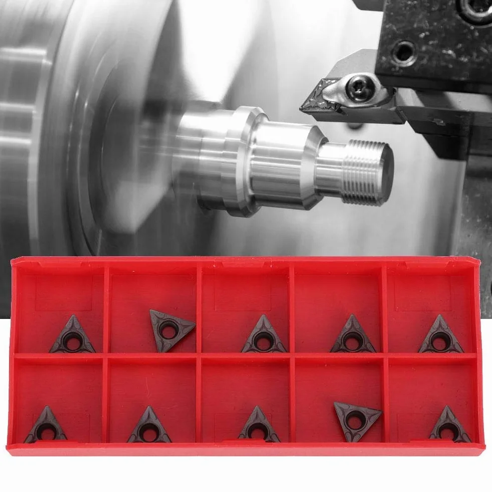 Walfront Insertos CNC TCMT110204 VP15TF Carburo 10 Piezas Herramienta Torneado Acero Inoxidable