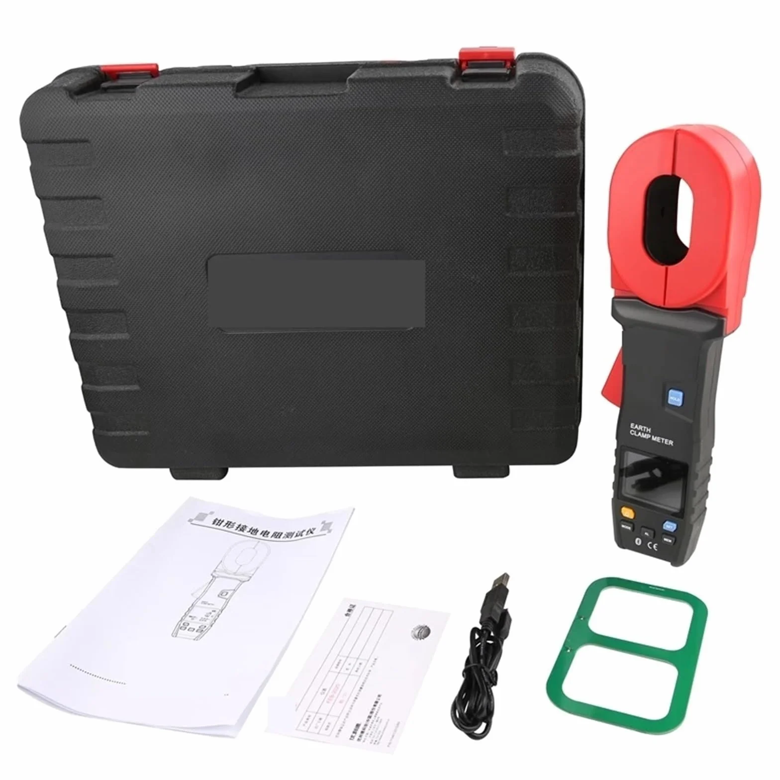 Probador de resistencia bucle, probador a tierra con abrazadera, amperímetro, transferencia datos USB, almacenamiento Probador Electrónico(UT272 Plus)