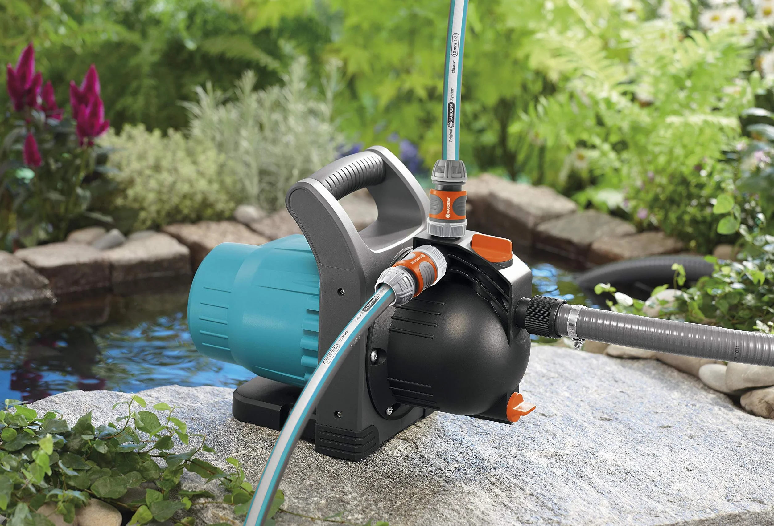 Gardena Bomba de riego duradera para uso en exterior, Estándar, 3600 l/h