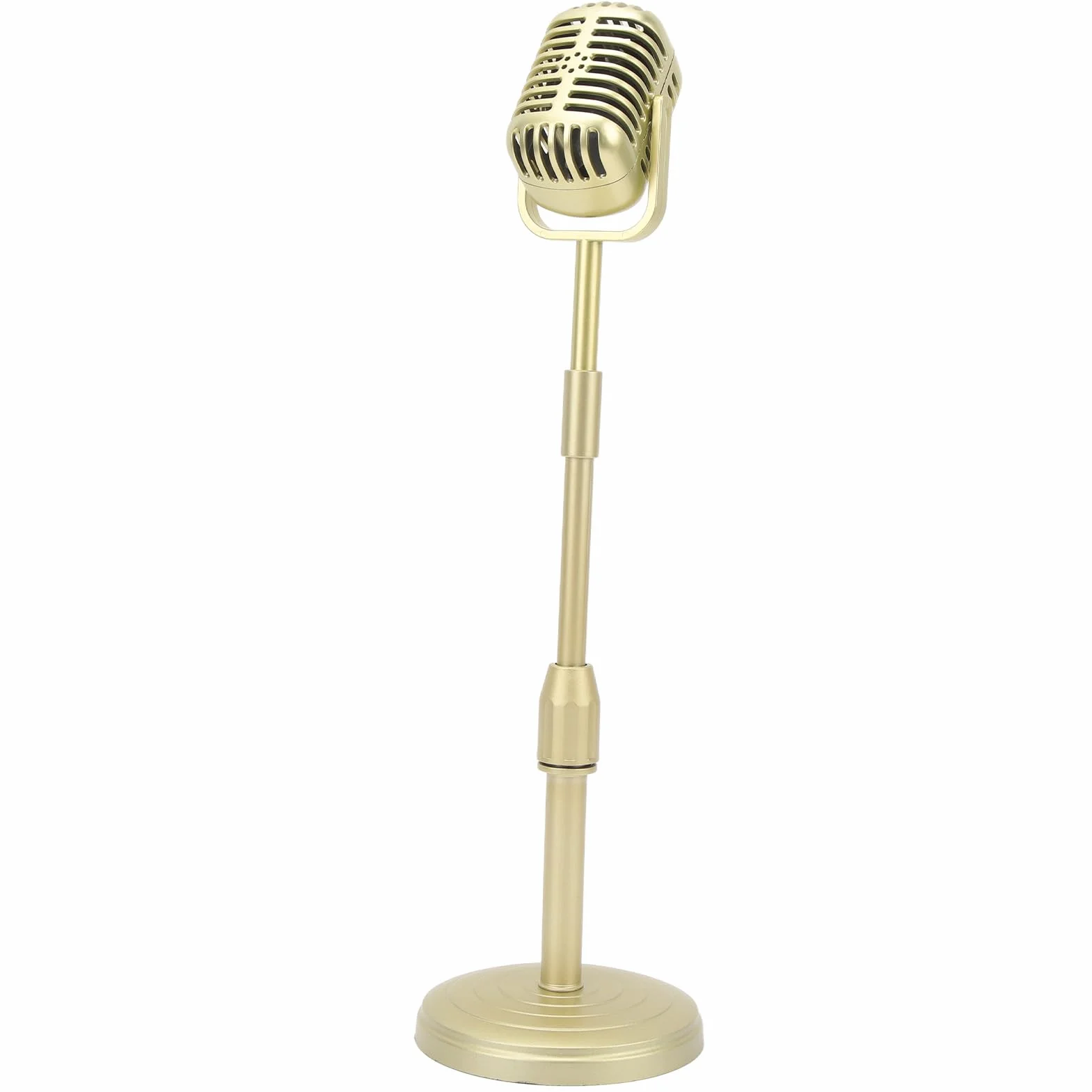 Micrófono Vintage Retro Clásico Decoración de Fiestas Ligero Realista Elevable