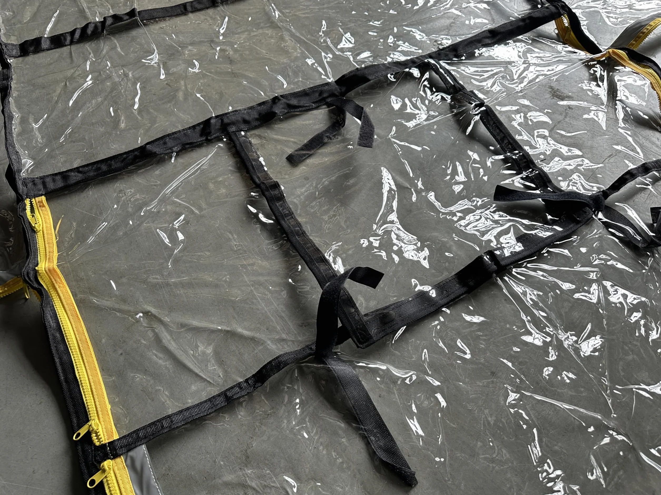 Cubierta universal transparente resistente para cabina de carretilla elevadora, protectores impermeables para parabrisas y lluvia, se adapta a carretillas elevadoras de 6000 a 13000 libras
