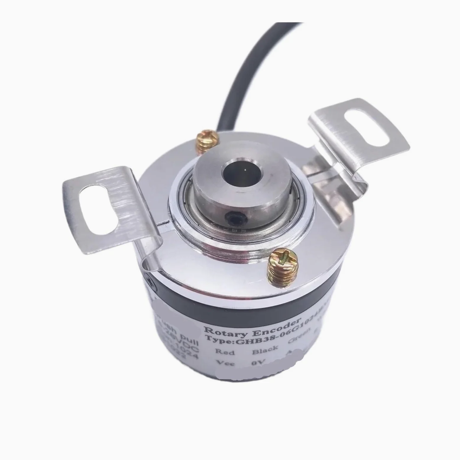 GHB38-06G1024BMP526 5-26VDC Incremental 6mm Ciego Eje Hueco Encoder Rotativo 100 200 500 600 1000 Ppr Salida Pushpull