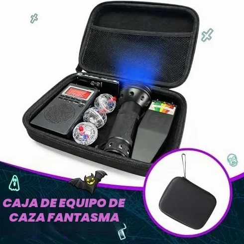 Kit profesional de 8 piezas de equipo de caza de fantasmas, kit de caza de fantasmas para investigación paranormal, equipo completo de investigación de fantasmas con medidor EMF, caja de espíritu y