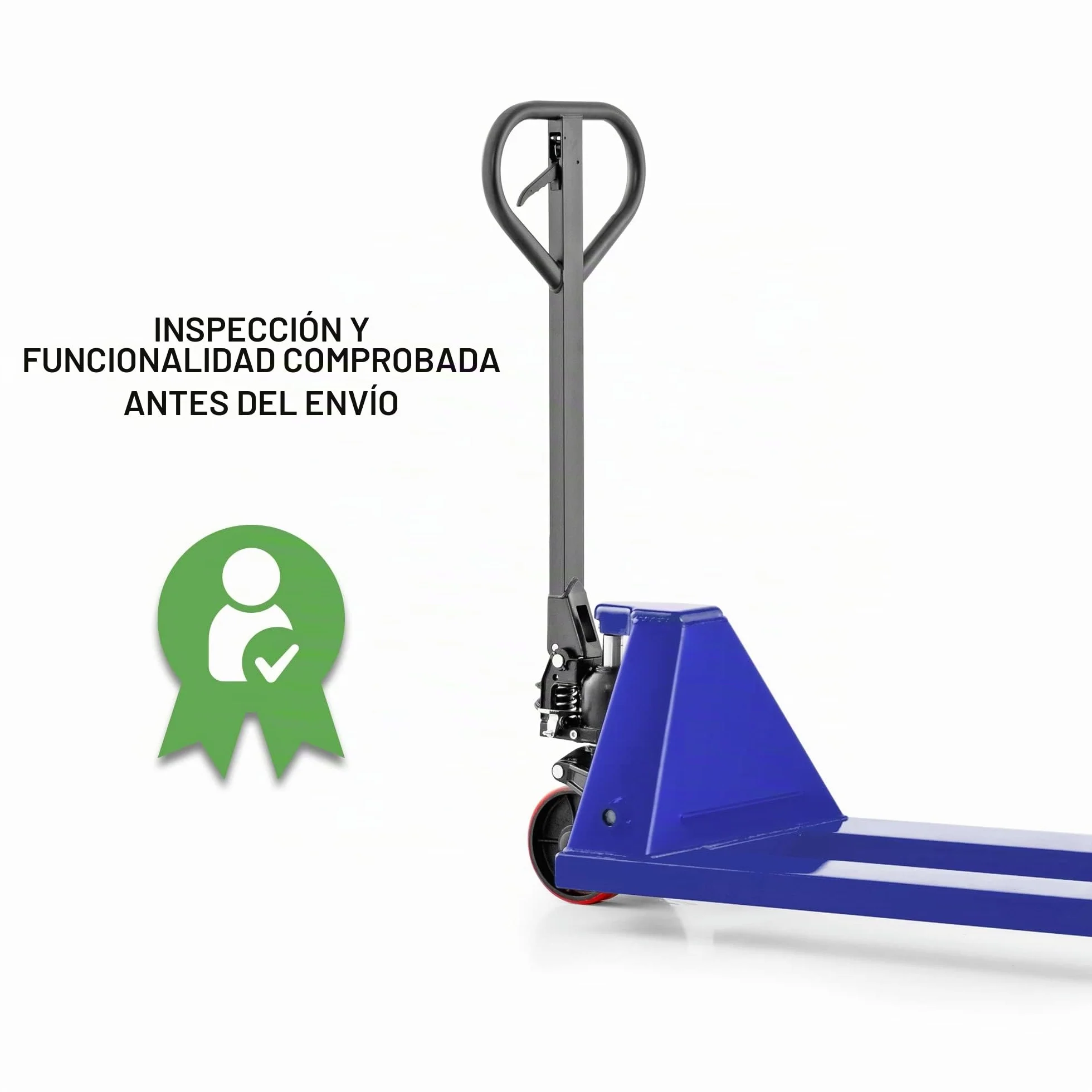 Pallit Transpaleta Manual Five | 2,5 t / 2500 kg Capacidad de Carga | 1150 mm Longitud de la Horquilla | Ruedas de PU | Europalets