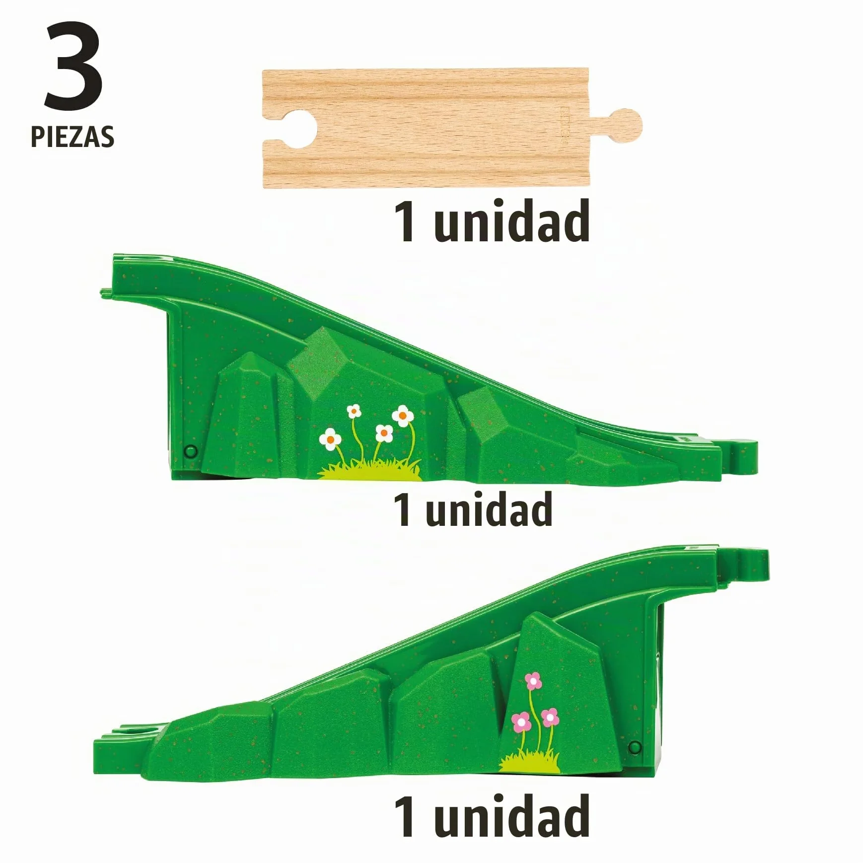 BRIO World Puente Arqueado Accesorio Tren Juguete Bloques Construcción Niños 3 Años Regalo