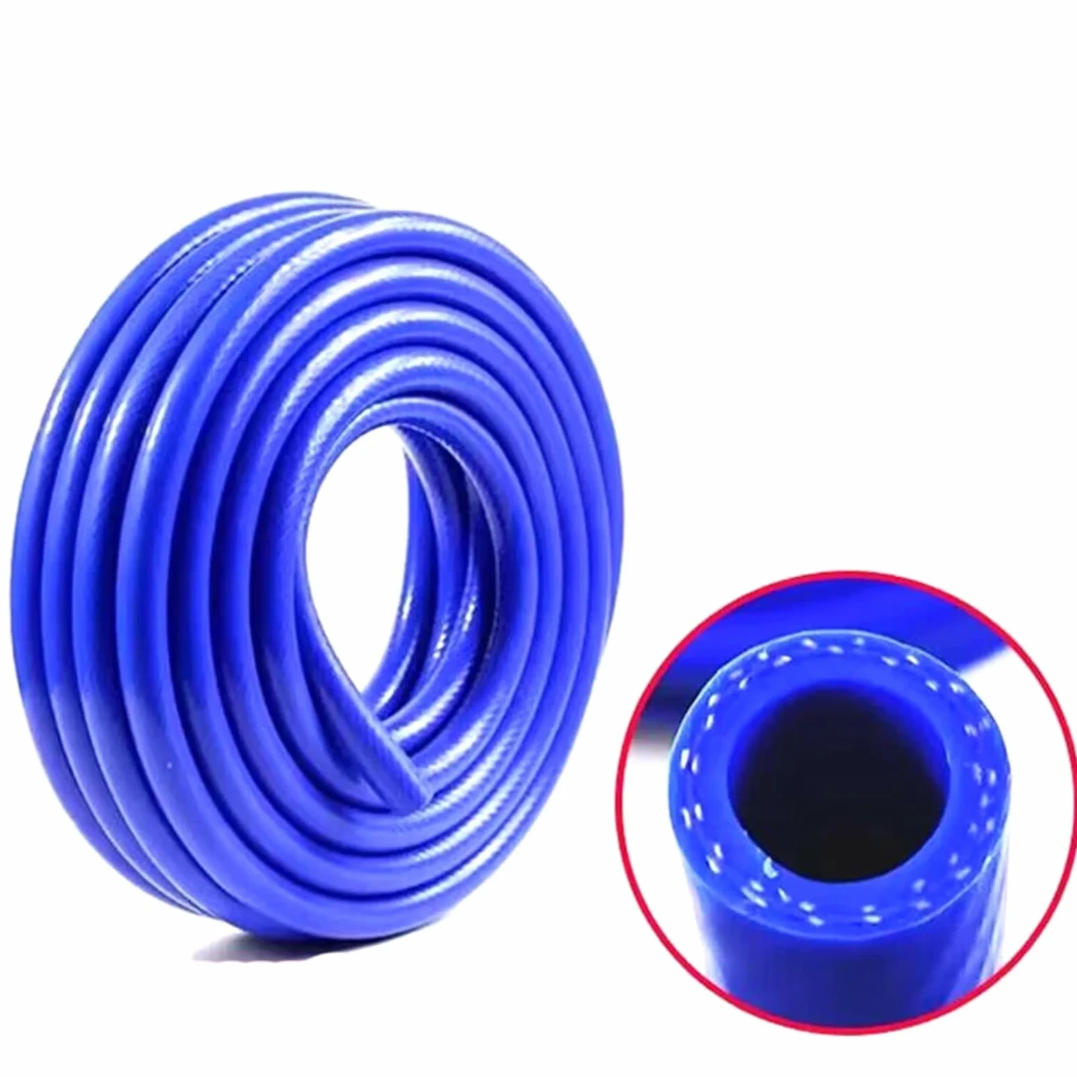 Manguera de silicona 2m diámetro interior, 6-50mm, resistente al calor, tubo vacío cilindro automóvil alta presión, manguera goma doble capa Para Manualidades y Bricolaje